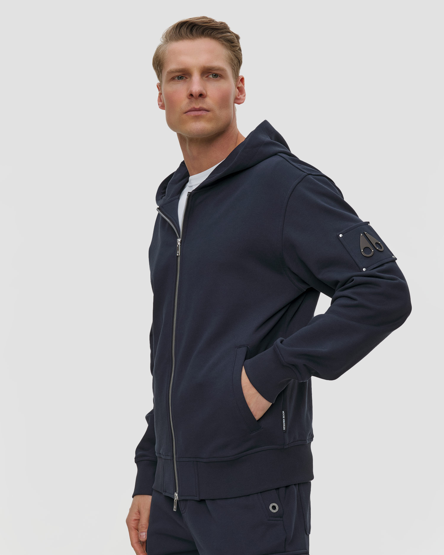 Pánská mikina s kapucí Moose Knuckles Hartsfield Zip-Up