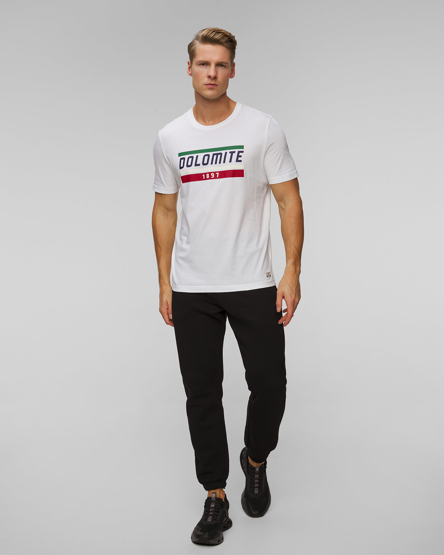 Pánske tričko Dolomite Gardena biele