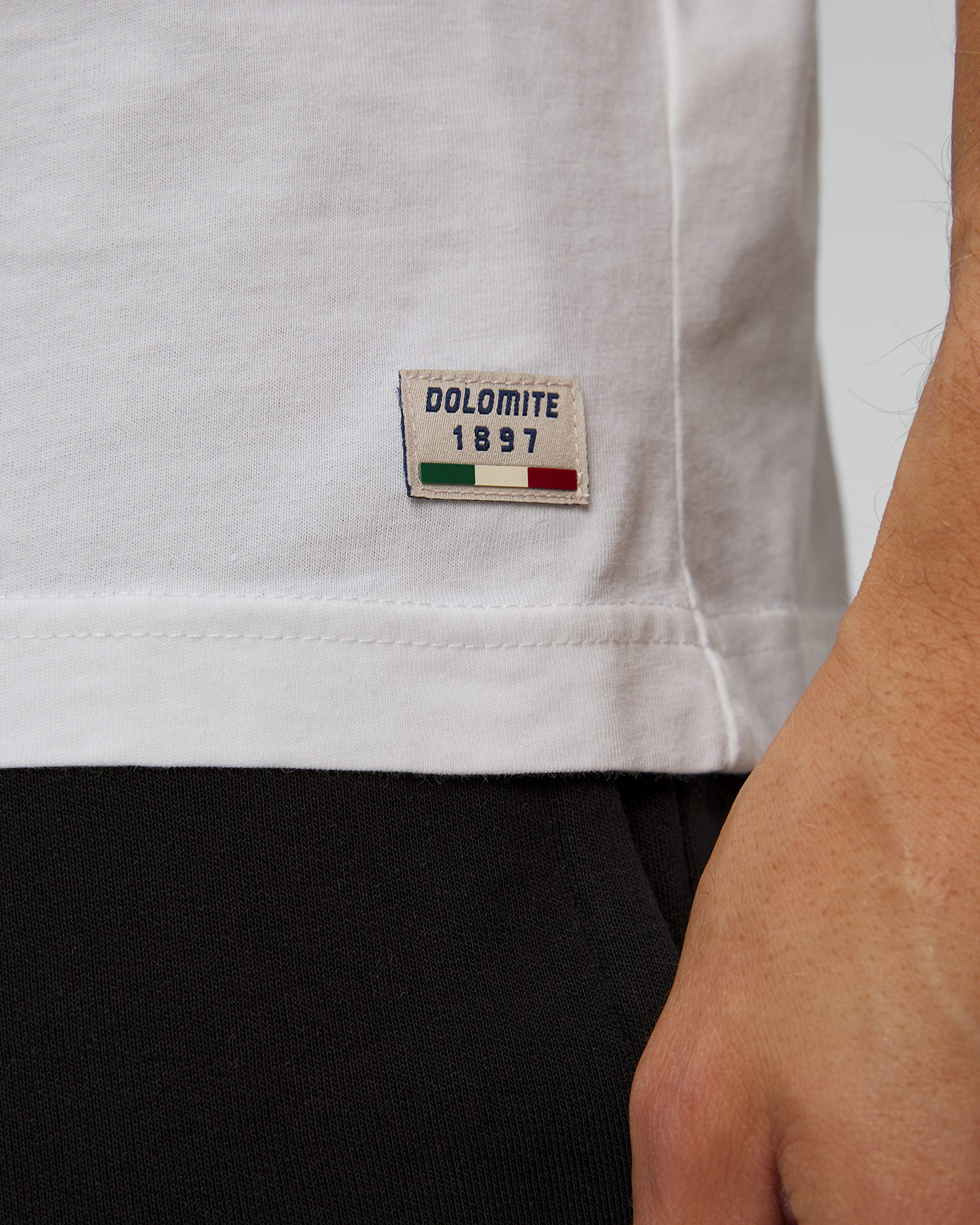 Pánske tričko Dolomite Gardena biele