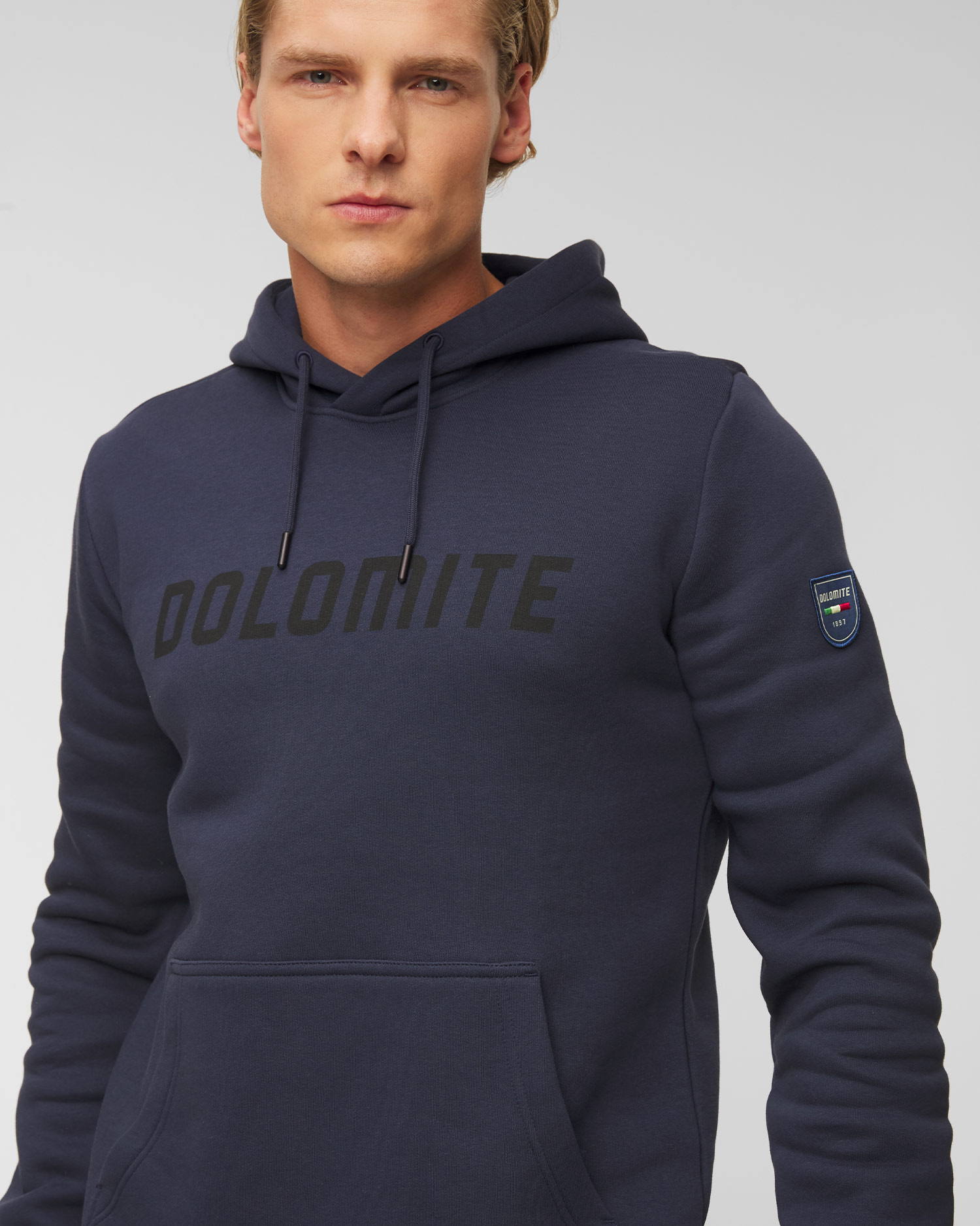 Hanorac pentru bărbați Dolomite LOGO albastru marin