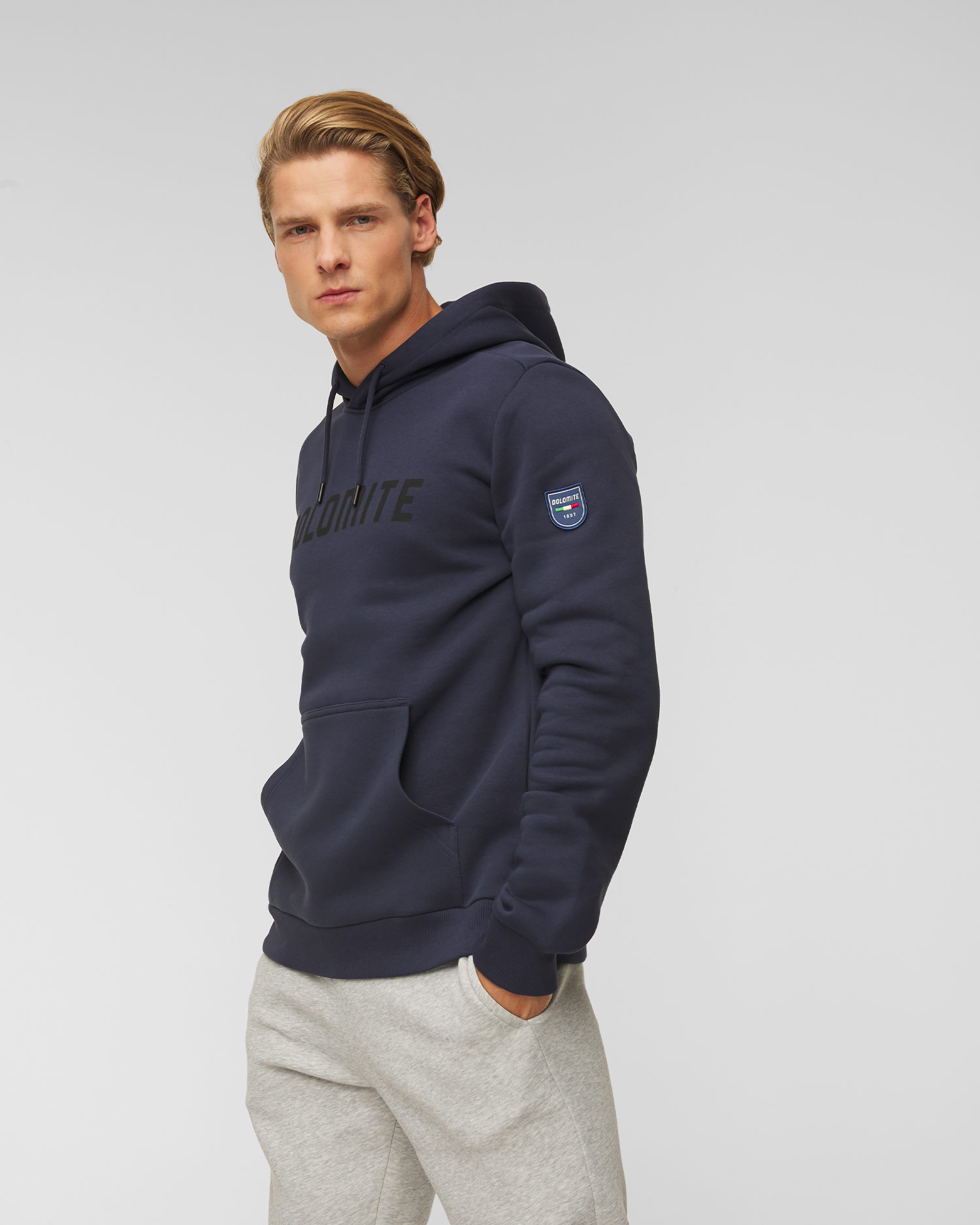 Pánska mikina Dolomite LOGO tmavomodrá