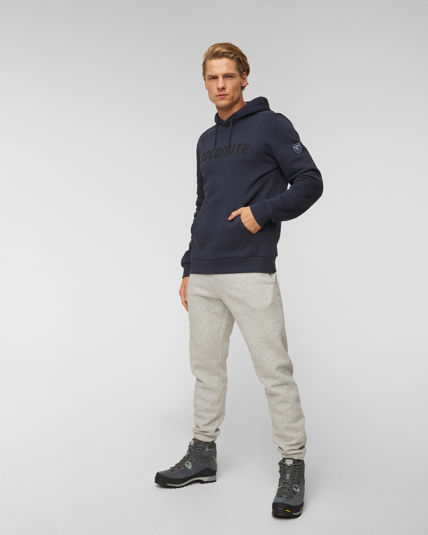 Pánska mikina Dolomite LOGO tmavomodrá