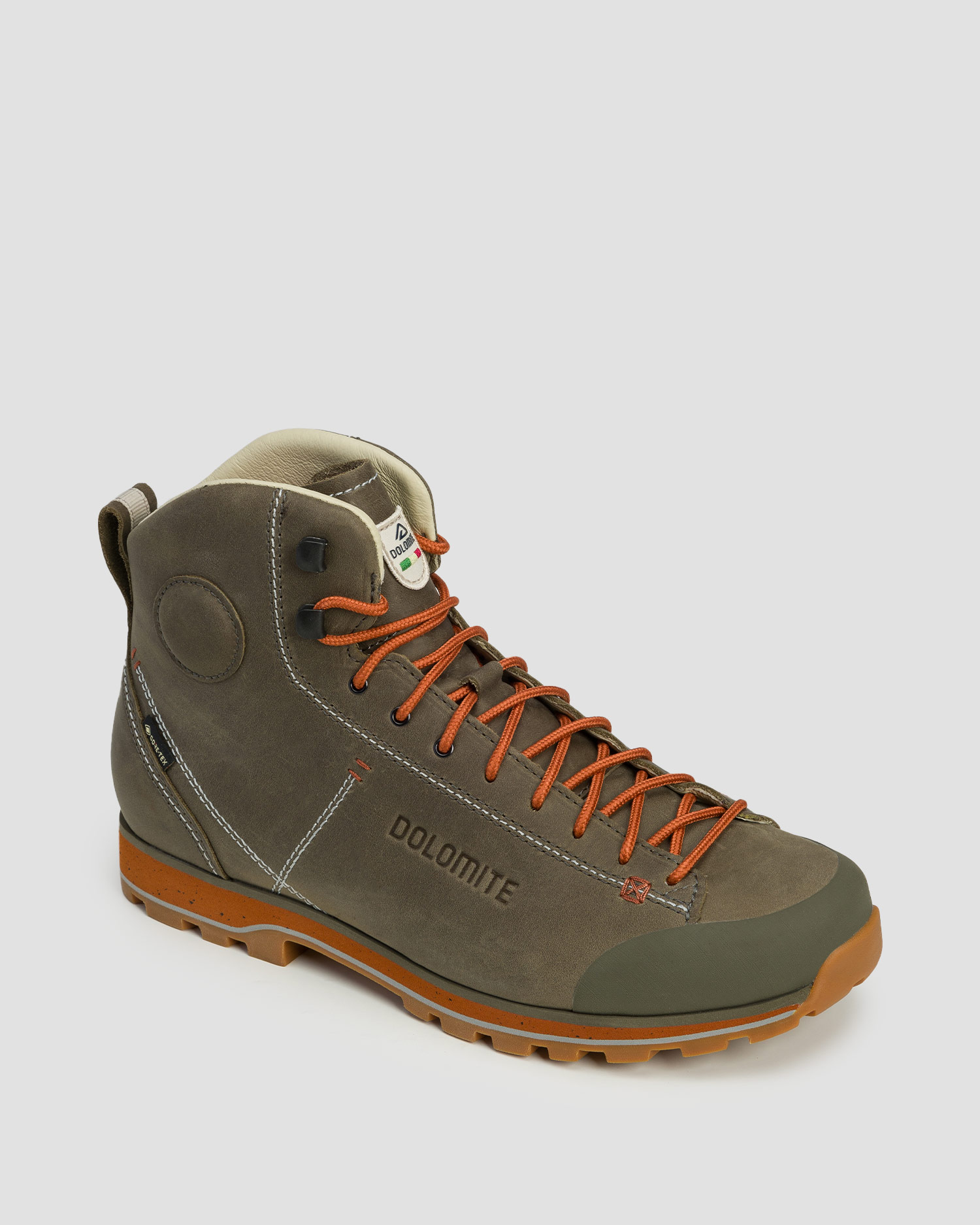 Vysoké kožené trekingové topánky Dolomite 54 High FG EVO GTX zeleno-béžové