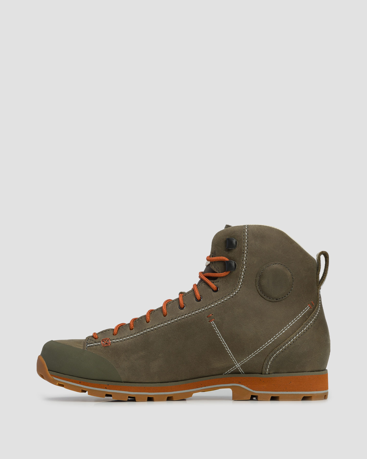Chaussures de trekking en cuir vertes et beiges Dolomite 54 High FG EVO GTX 
