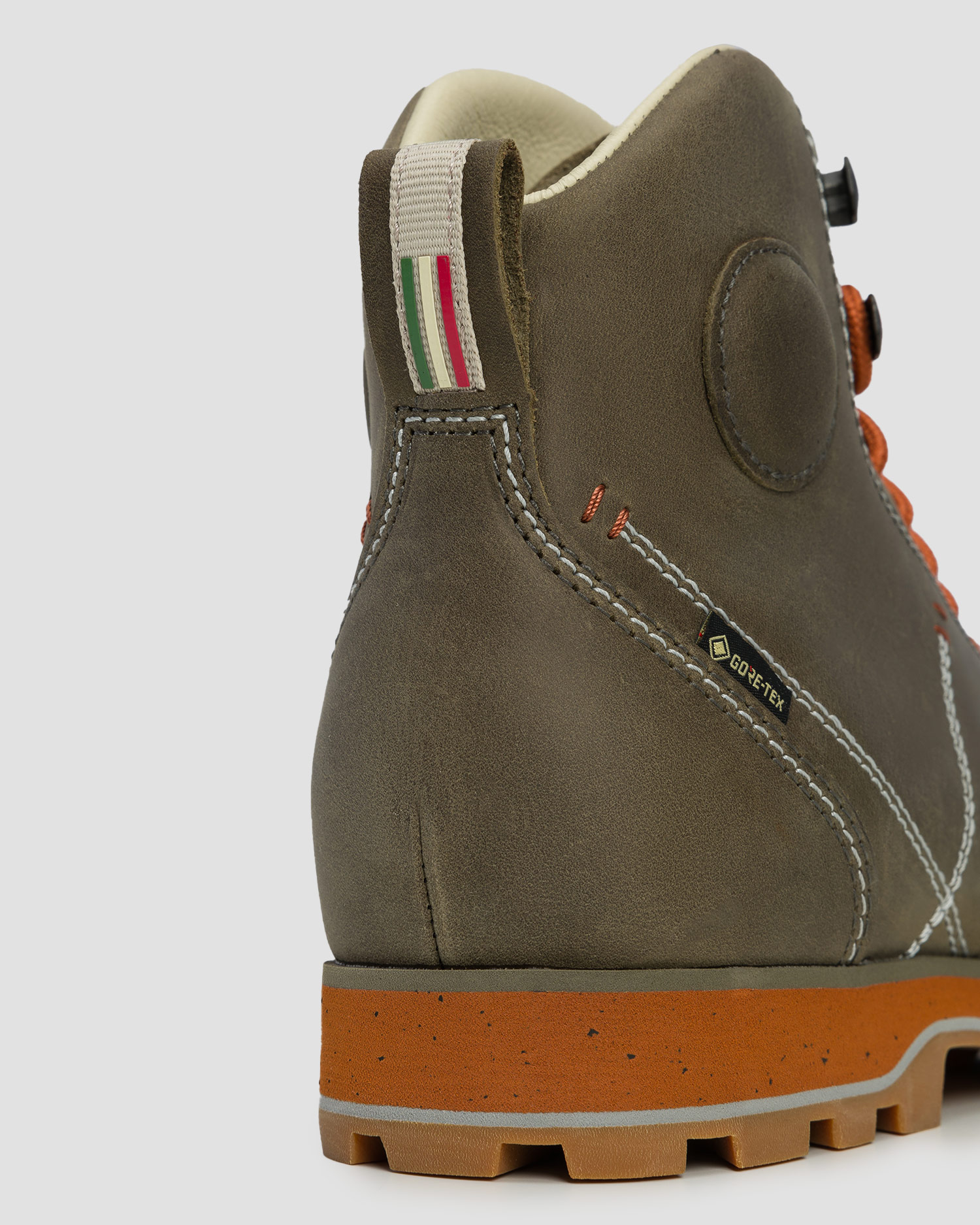 Chaussures de trekking en cuir vertes et beiges Dolomite 54 High FG EVO GTX 