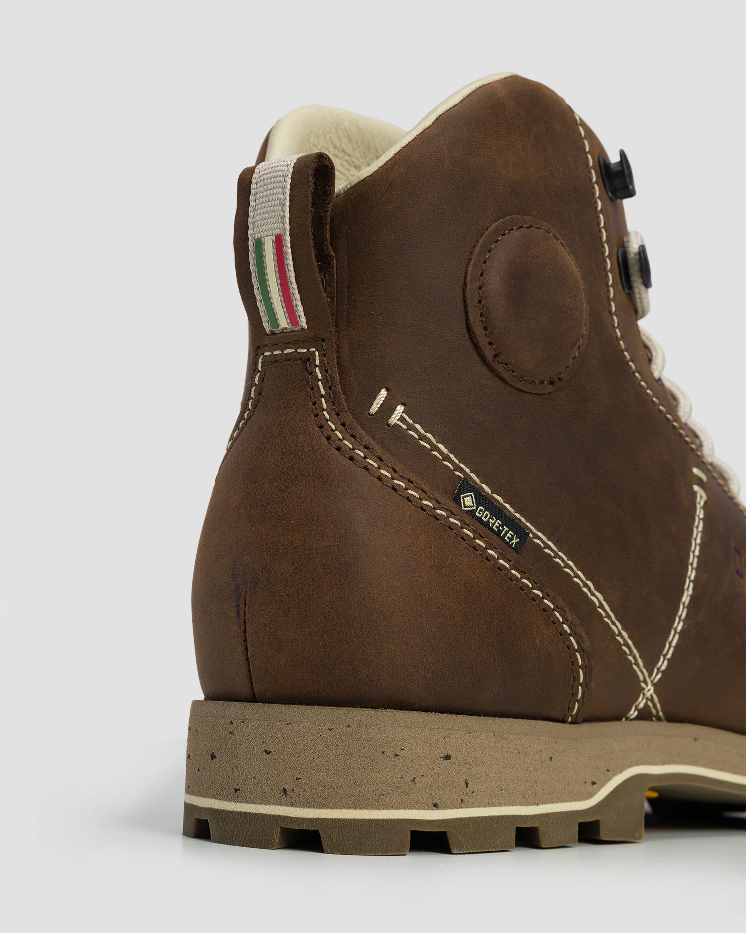 Wysokie skórzane buty trekkingowe Dolomite 54 High FG EVO GTX ciemnobrązowe