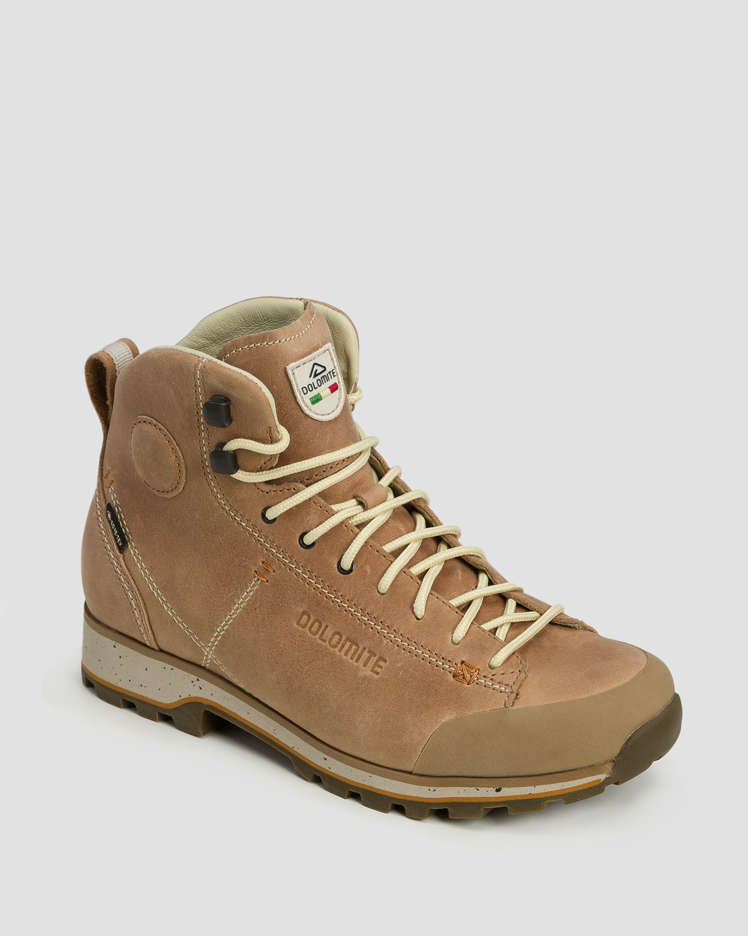 Women's high leather trekking boots Dolomite 54 High FG EVO GTX beige