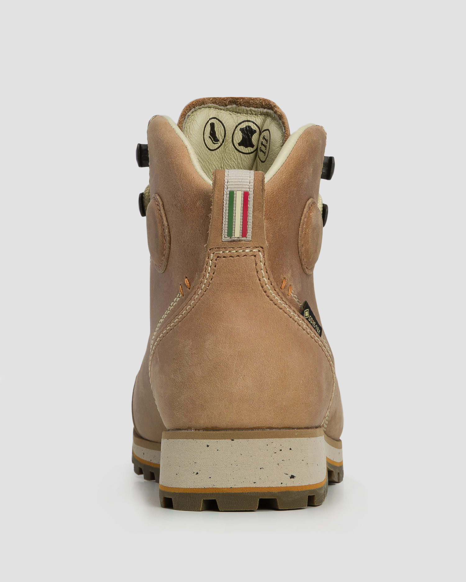 Wysokie skórzane buty trekkingowe damskie Dolomite 54 High FG EVO GTX beżowe