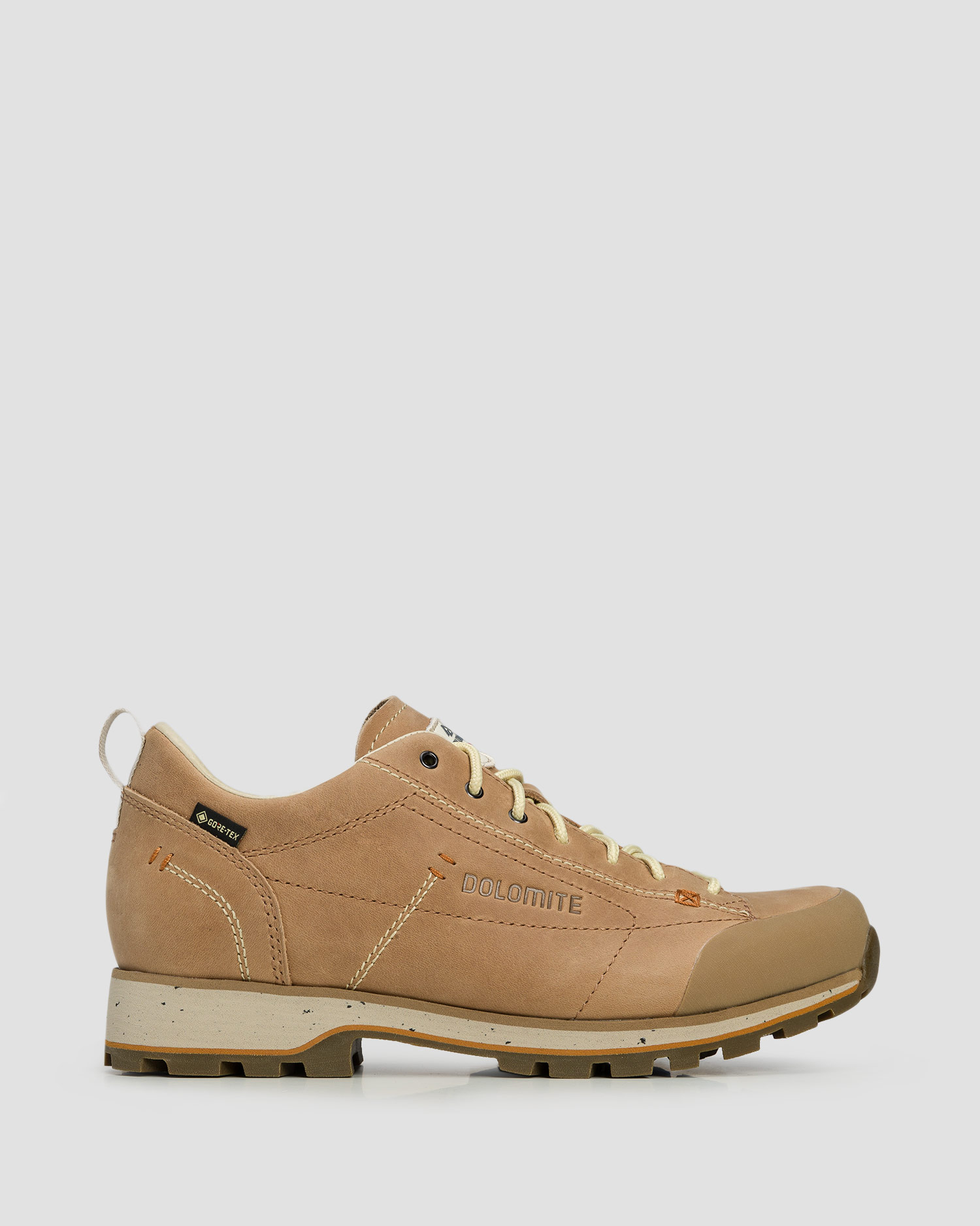 Niskie skórzane damskie buty trekkingowe Dolomite 54 Low FG Evo GTX beżowe