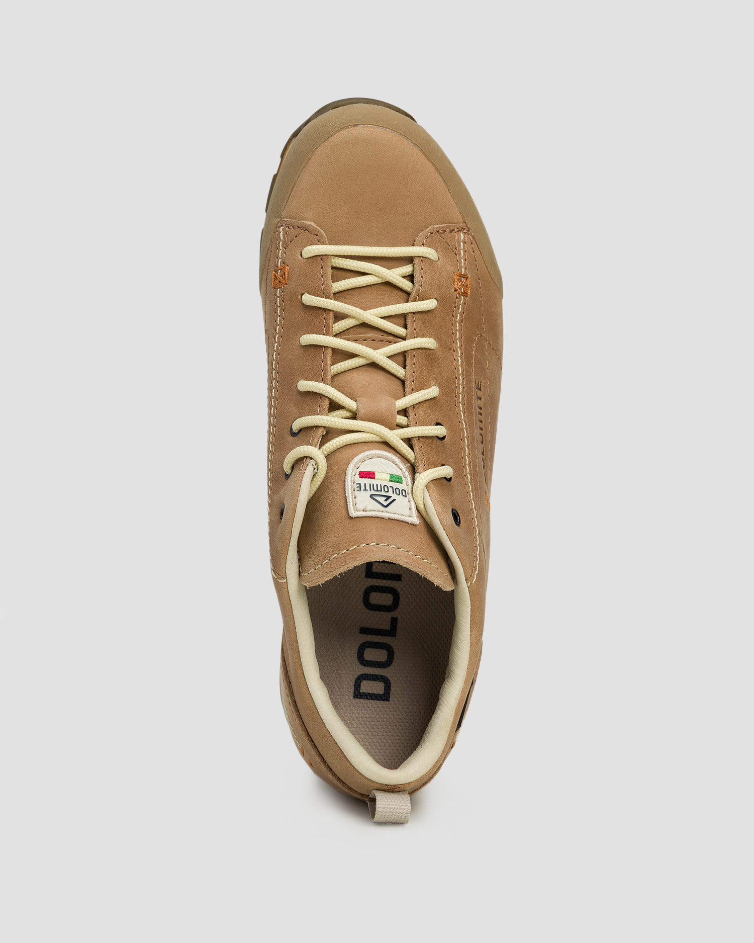 Niskie skórzane damskie buty trekkingowe Dolomite 54 Low FG Evo GTX beżowe