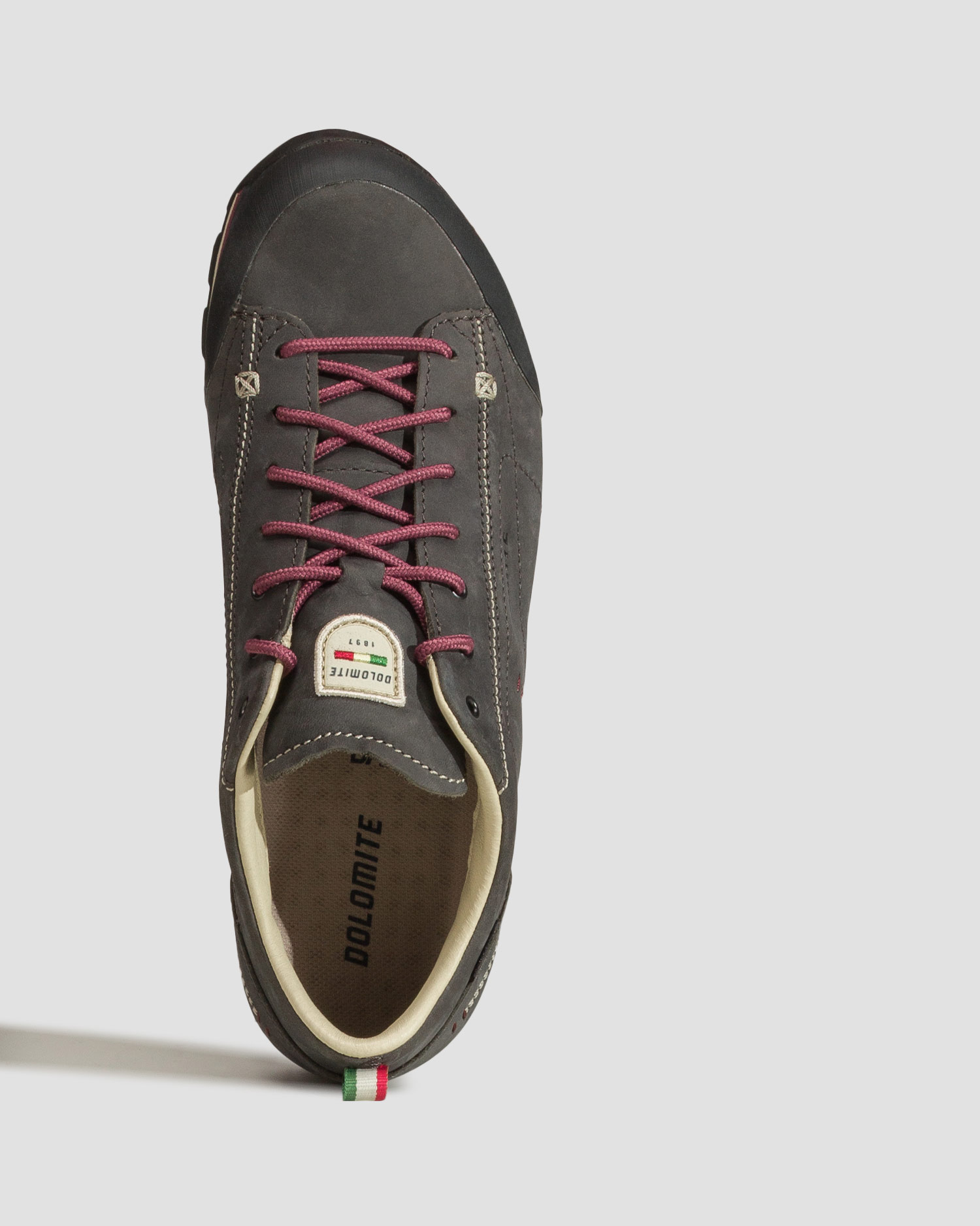 Women's low grey leather trekking boots Dolomite 54 Low Fg Evo GTX