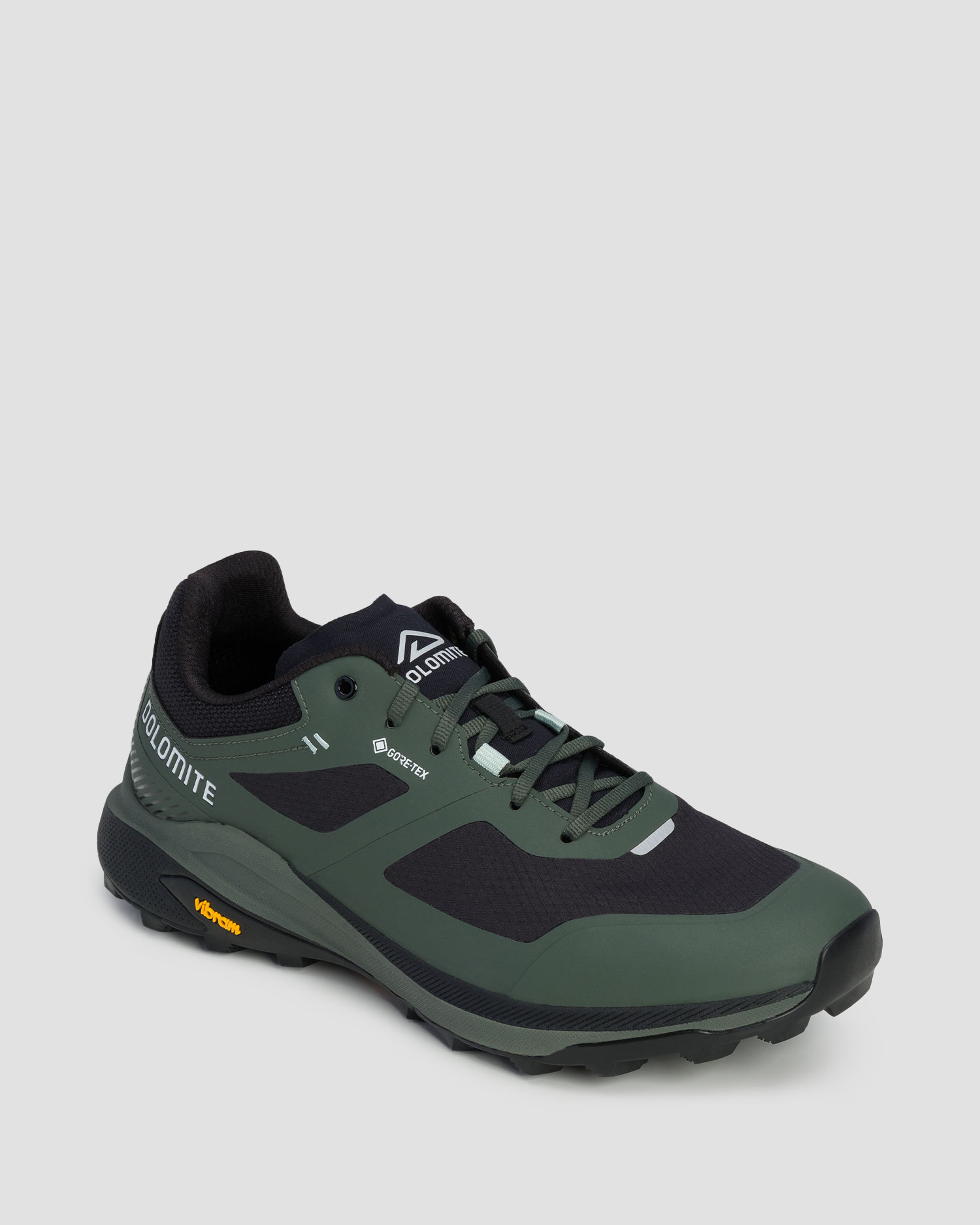 Zielone niskie buty trekkingowe męskie Dolomite Nibelia GTX, Kolor/Wzór: Zielony