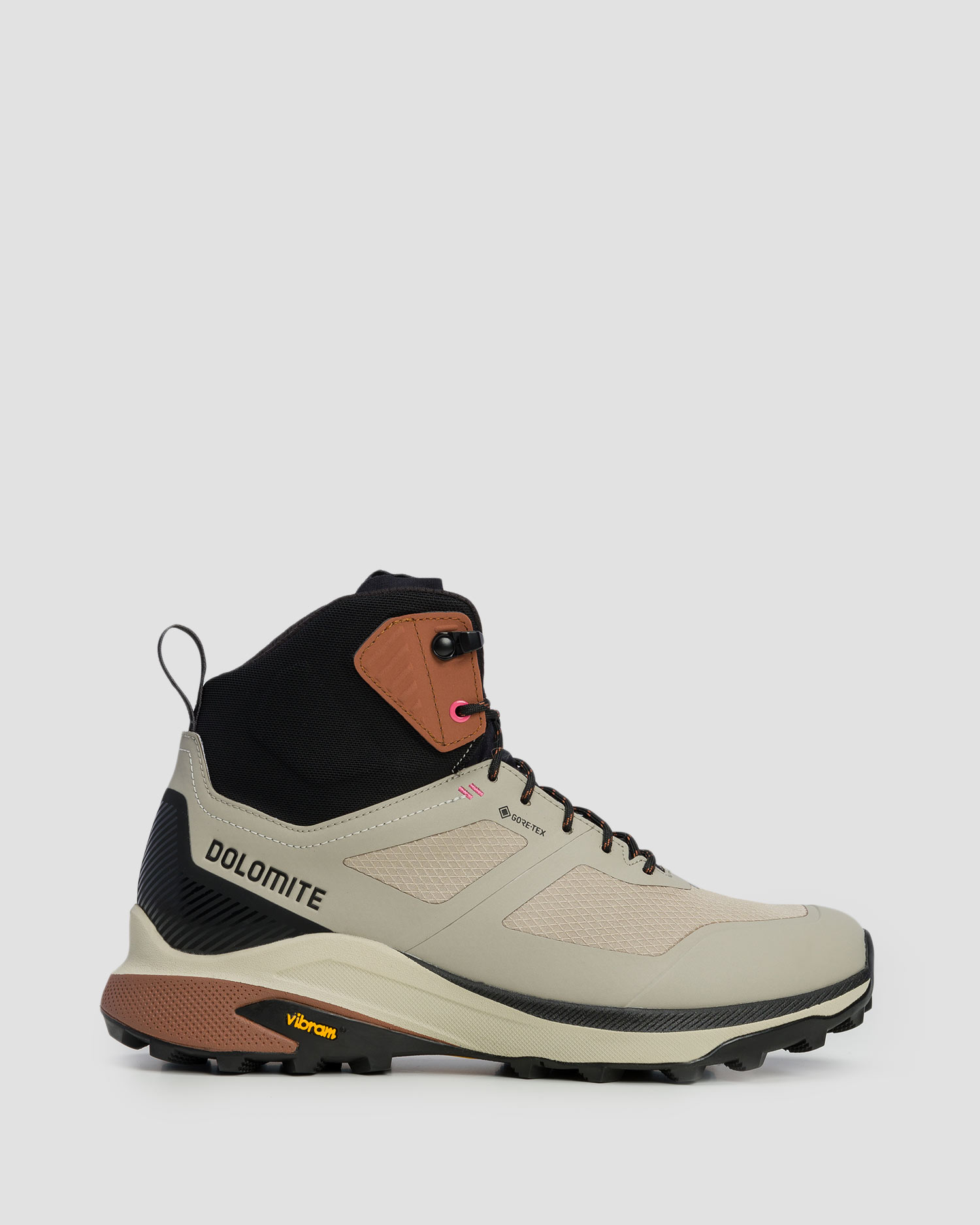 Wysokie buty trekkingowe damskie Dolomite Nibelia High GTX beżowe