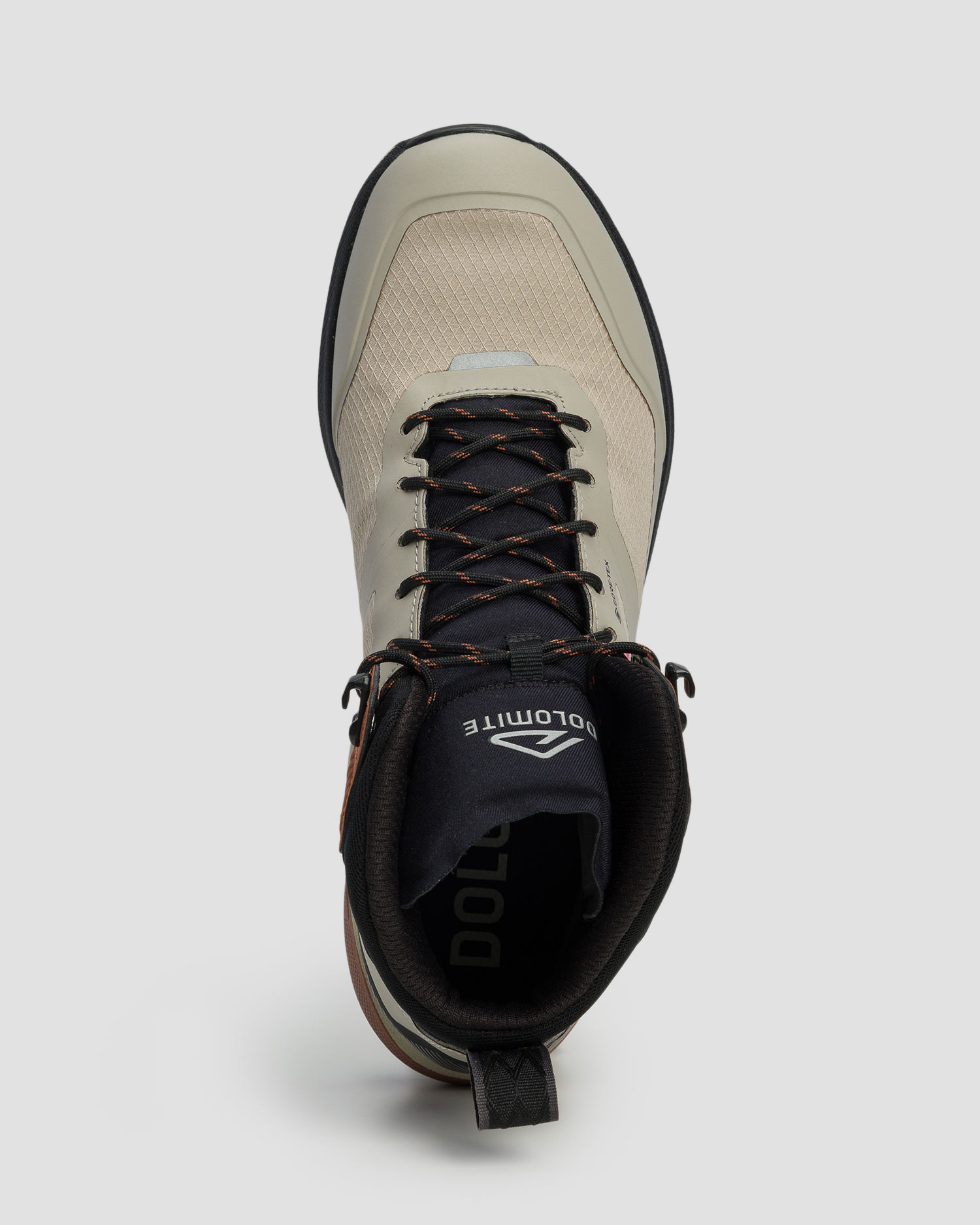 Wysokie buty trekkingowe damskie Dolomite Nibelia High GTX beżowe