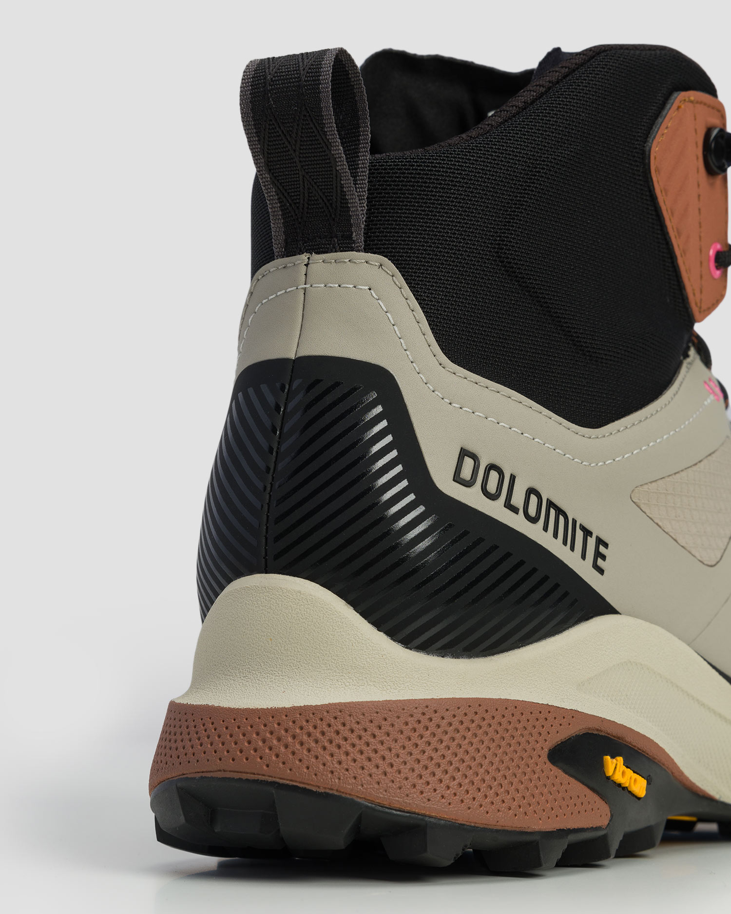 Wysokie buty trekkingowe damskie Dolomite Nibelia High GTX beżowe