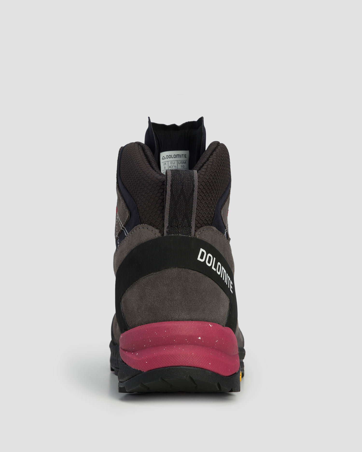 Chaussures de trekking hautes grises pour hommes Dolomite Crodarossa Leather High GTX 
