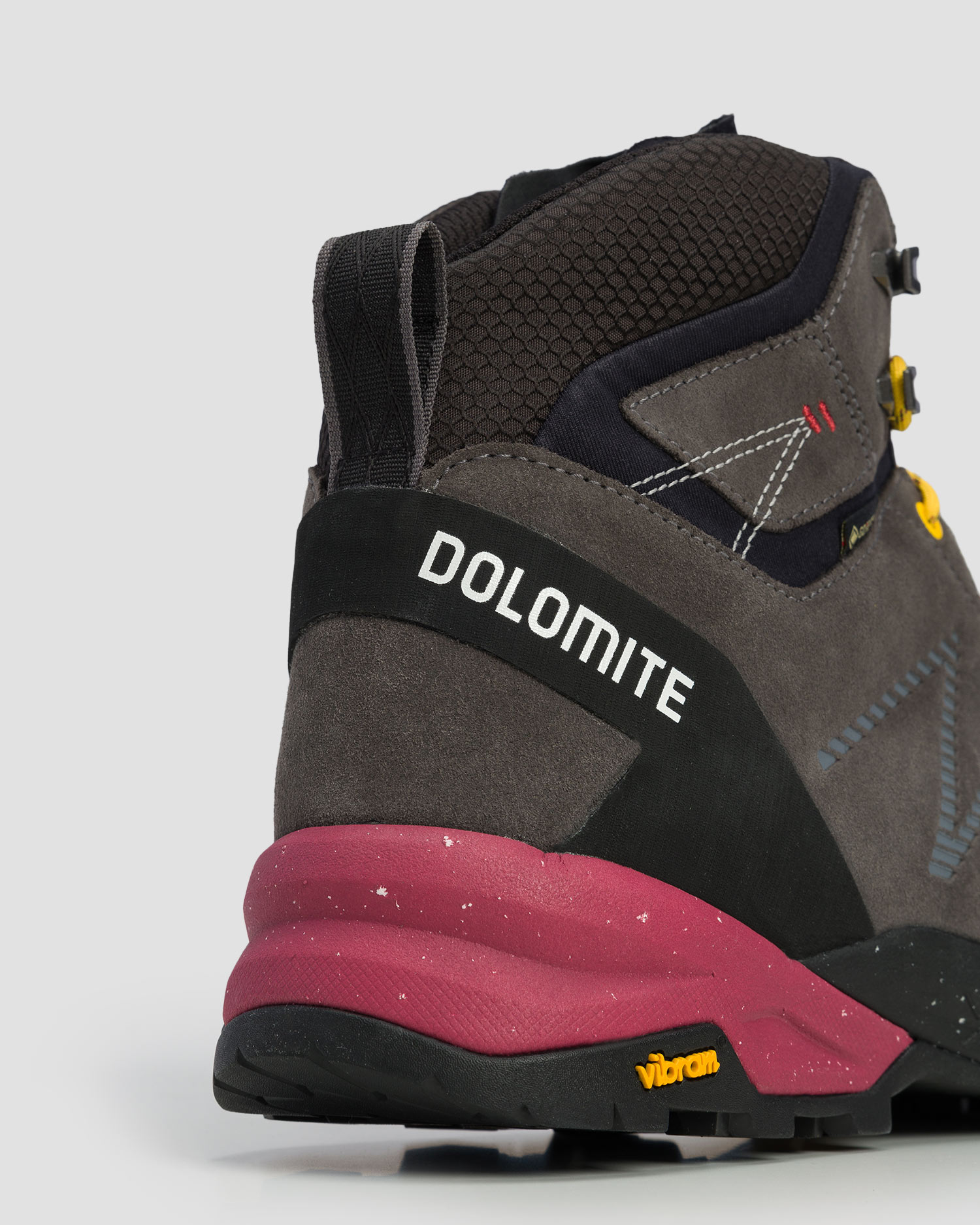 Chaussures de trekking hautes grises pour hommes Dolomite Crodarossa Leather High GTX 