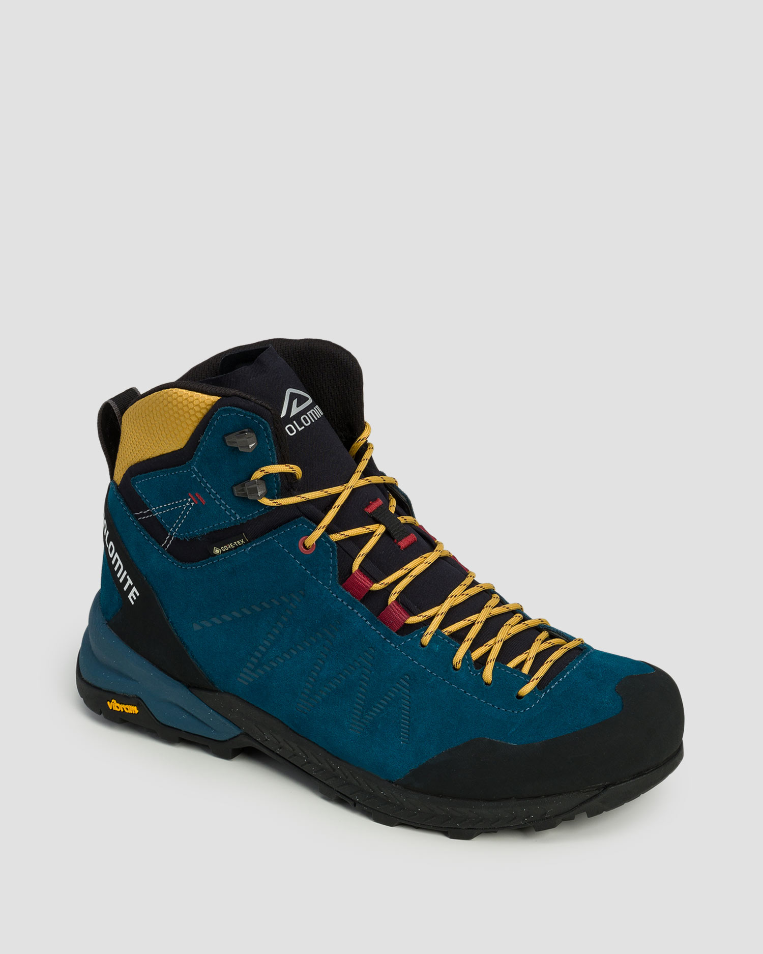 Chaussures de trekking hautes bleues pour hommes Dolomite Crodarossa Leather High GTX