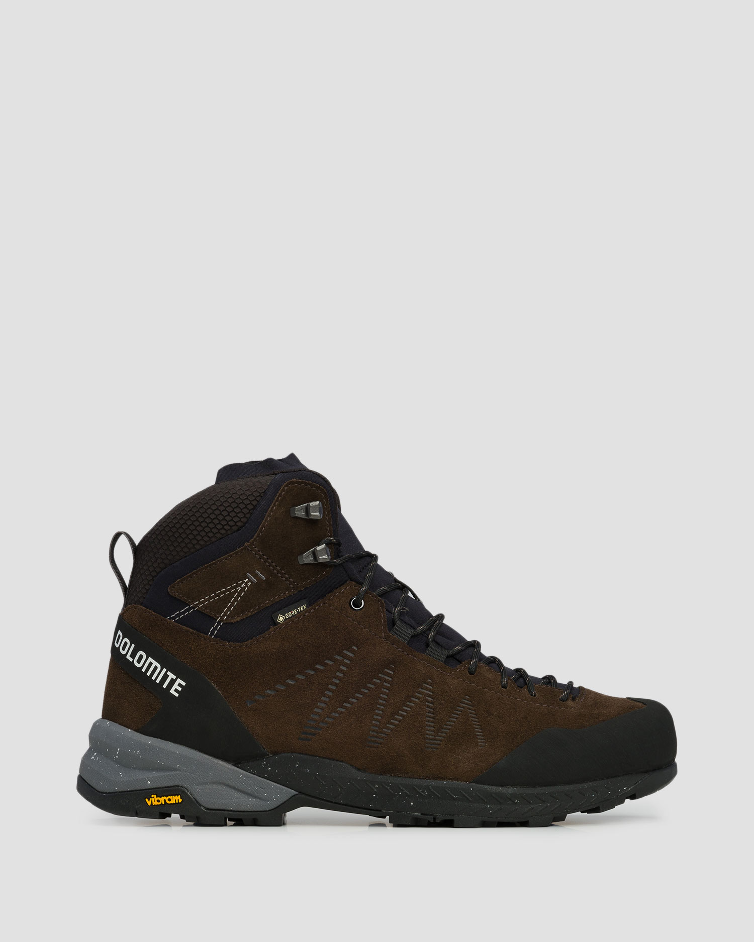 Wysokie buty trekkingowe męskie Dolomite Crodarossa Leather High GTX brązowe