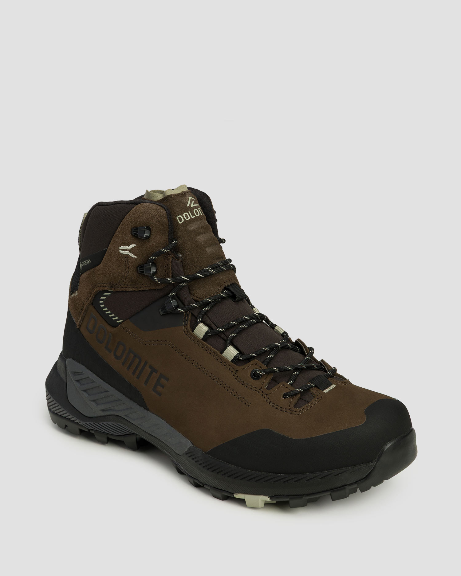 Scarpe alte da trekking da uomo Dolomite Vernale Leather High GTX marroni