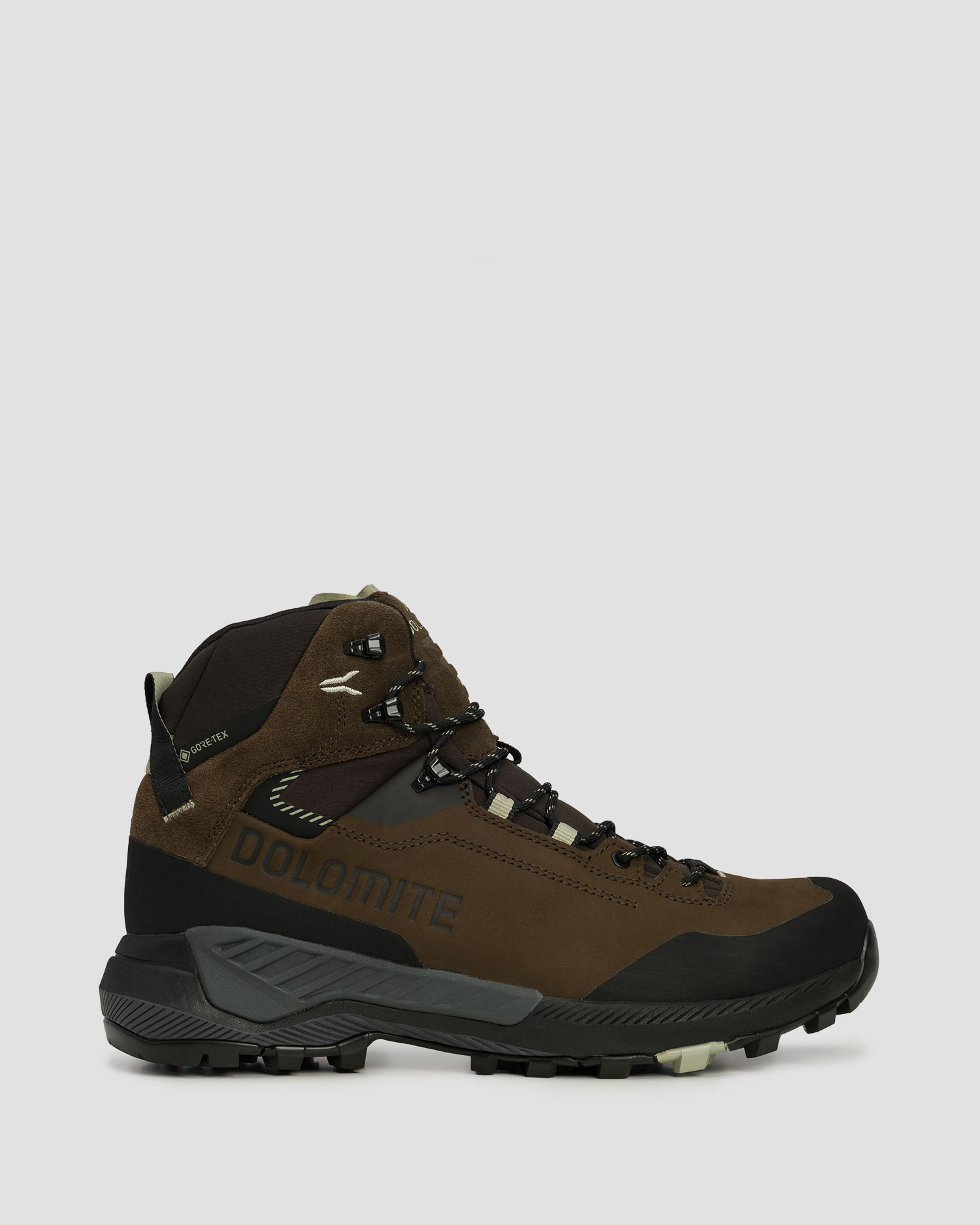 Scarpe alte da trekking da uomo Dolomite Vernale Leather High GTX marroni