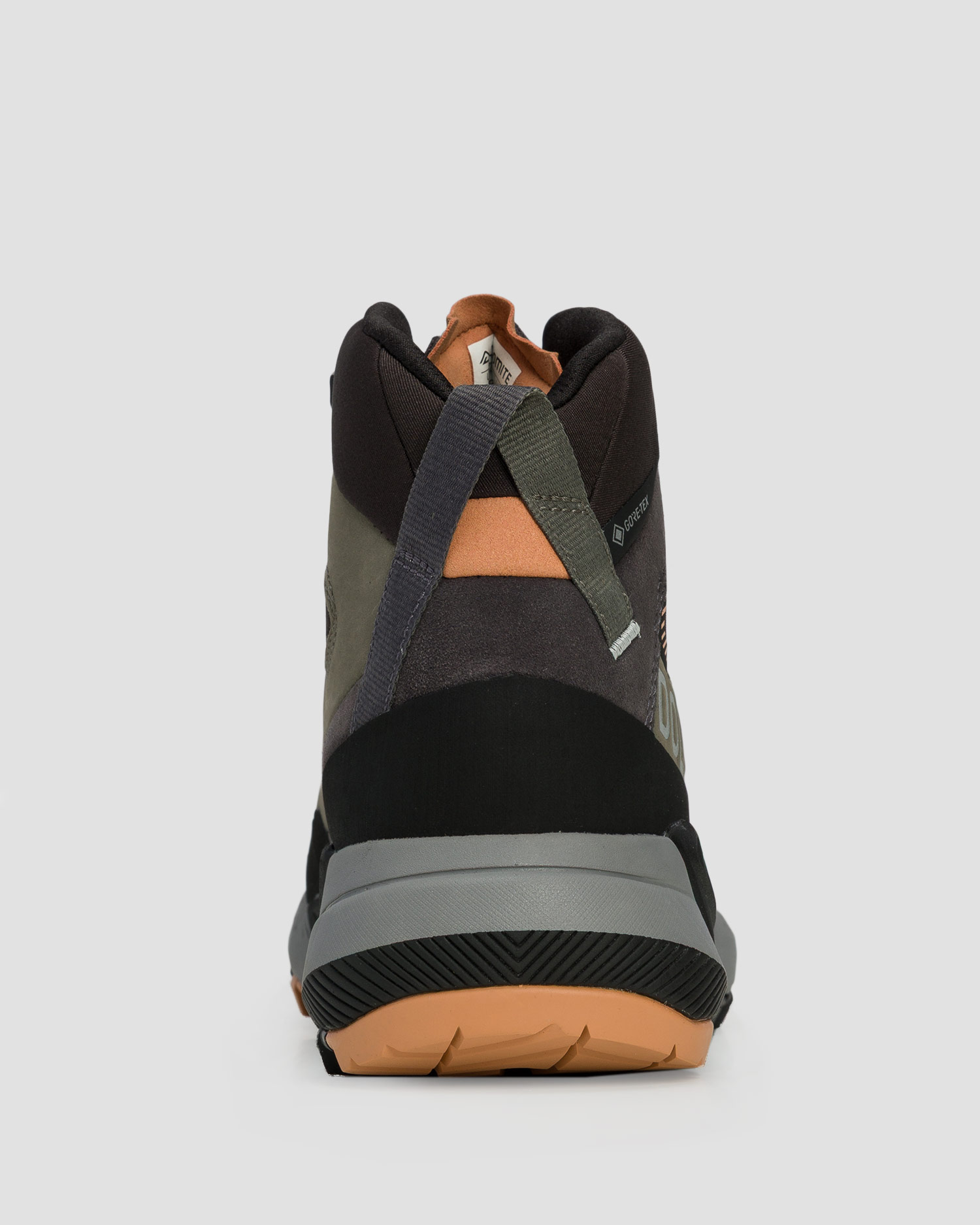 Women's high leather hiking boots Dolomite Vernale Leather High GTX green-grey