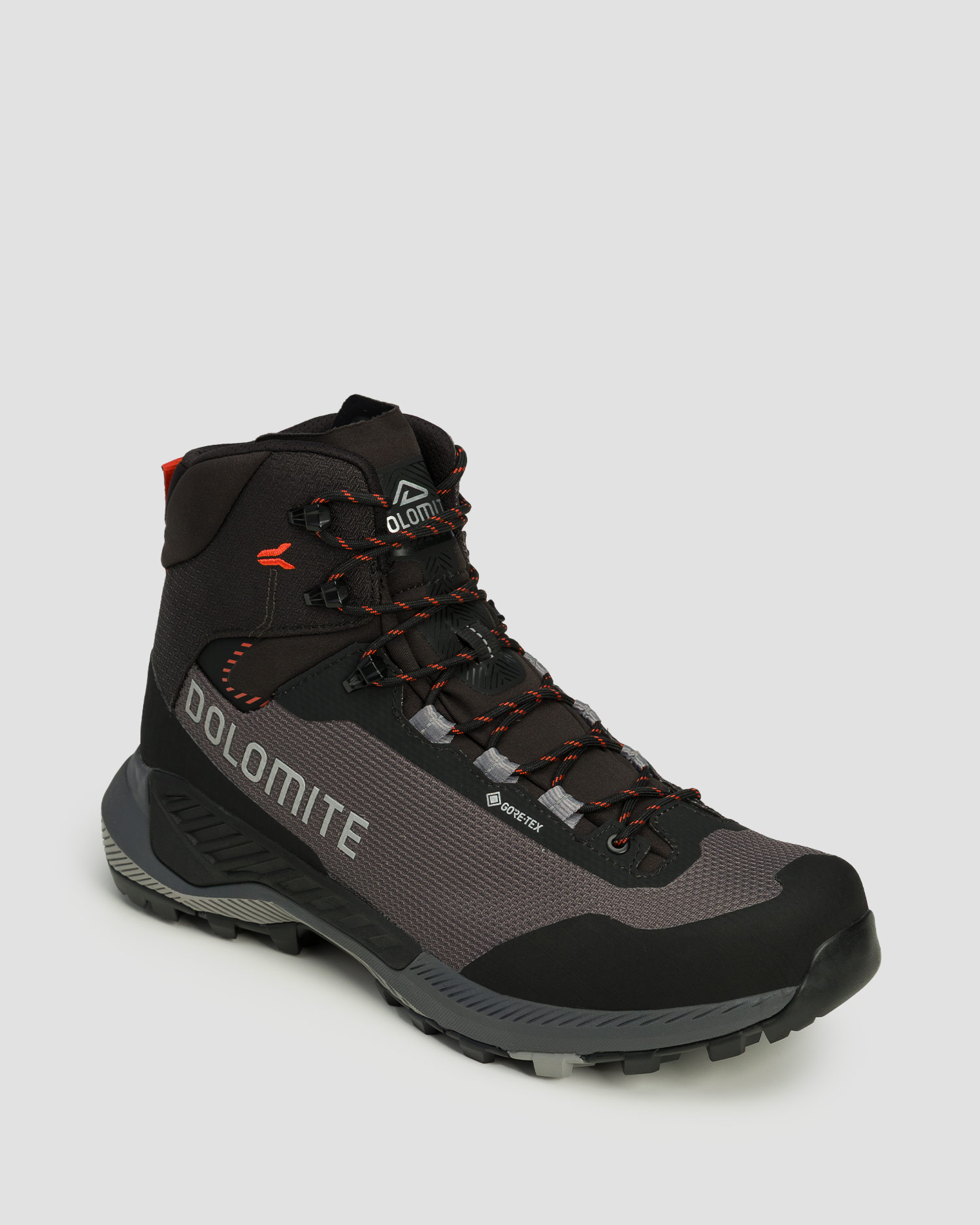 Pánské vysoké trekové boty Dolomite Vernale High GTX v Šedočerném Barevném Provedení