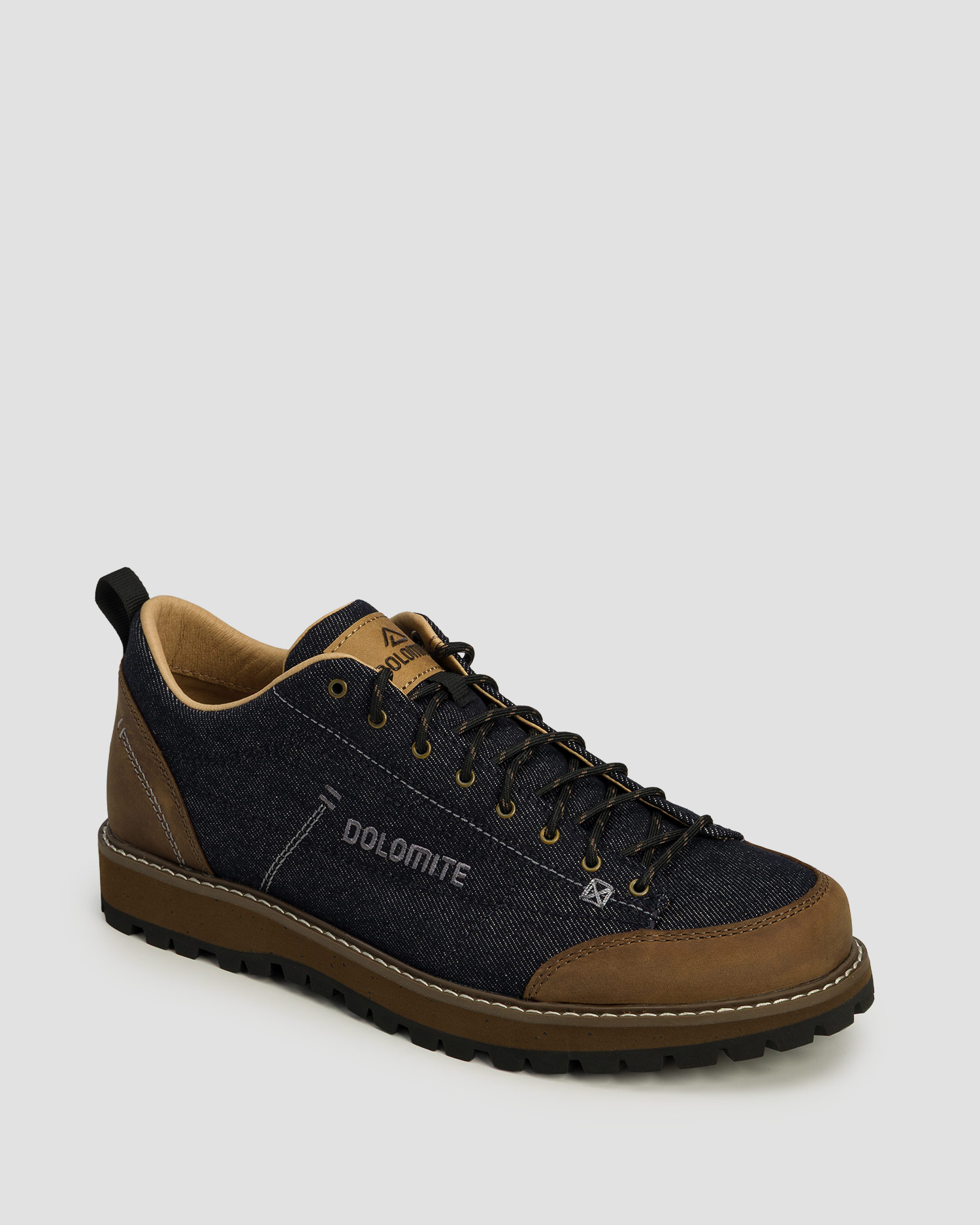 Dolomite 54 Low Denim Herren-Freizeitschuhe in Dunkelblau und Braun