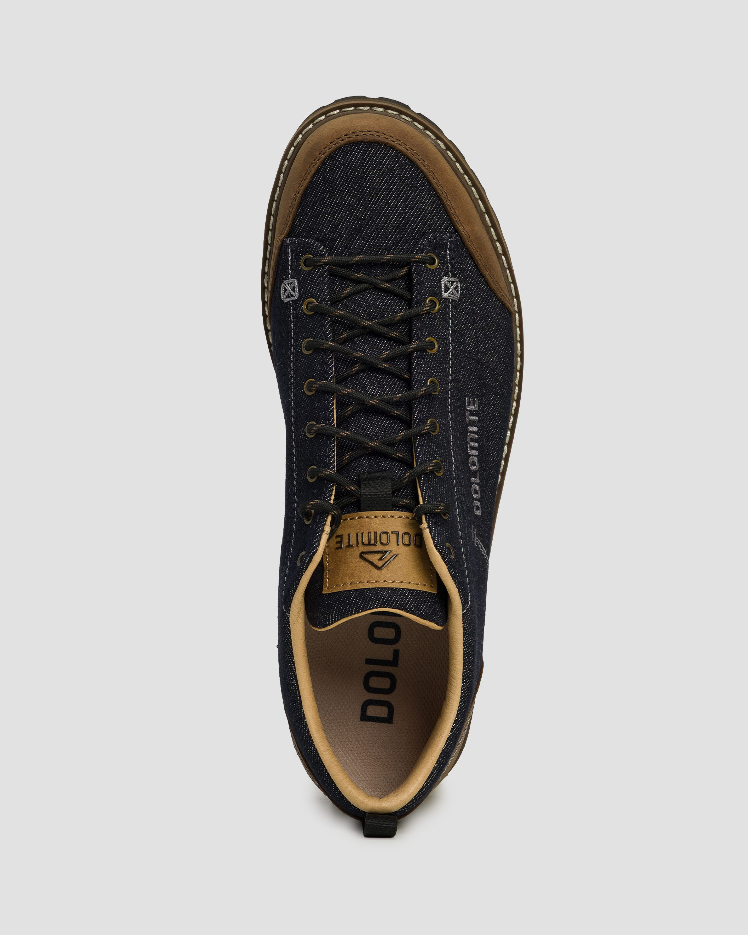 Dolomite 54 Low Denim Herren-Freizeitschuhe in Dunkelblau und Braun