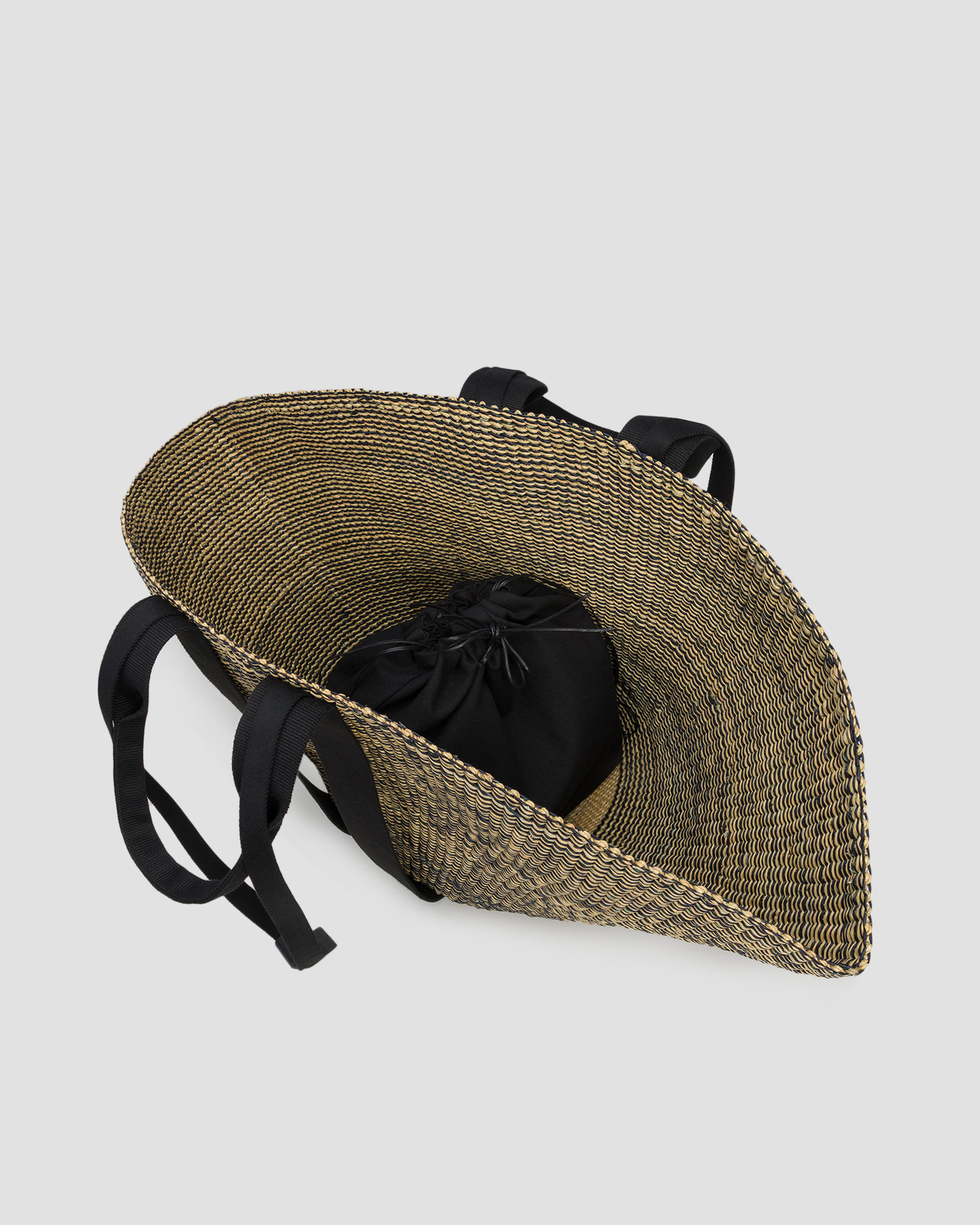 Women's hand-woven basket Muun Maxi Sophie Hstripe