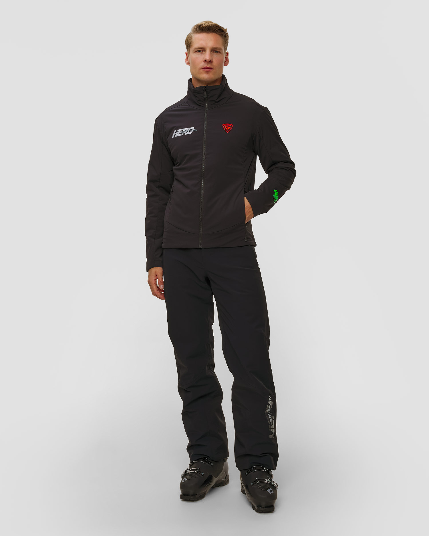 Ocieplana kurtka midlayer męska Rossignol New Hero Opside Jkt czarna