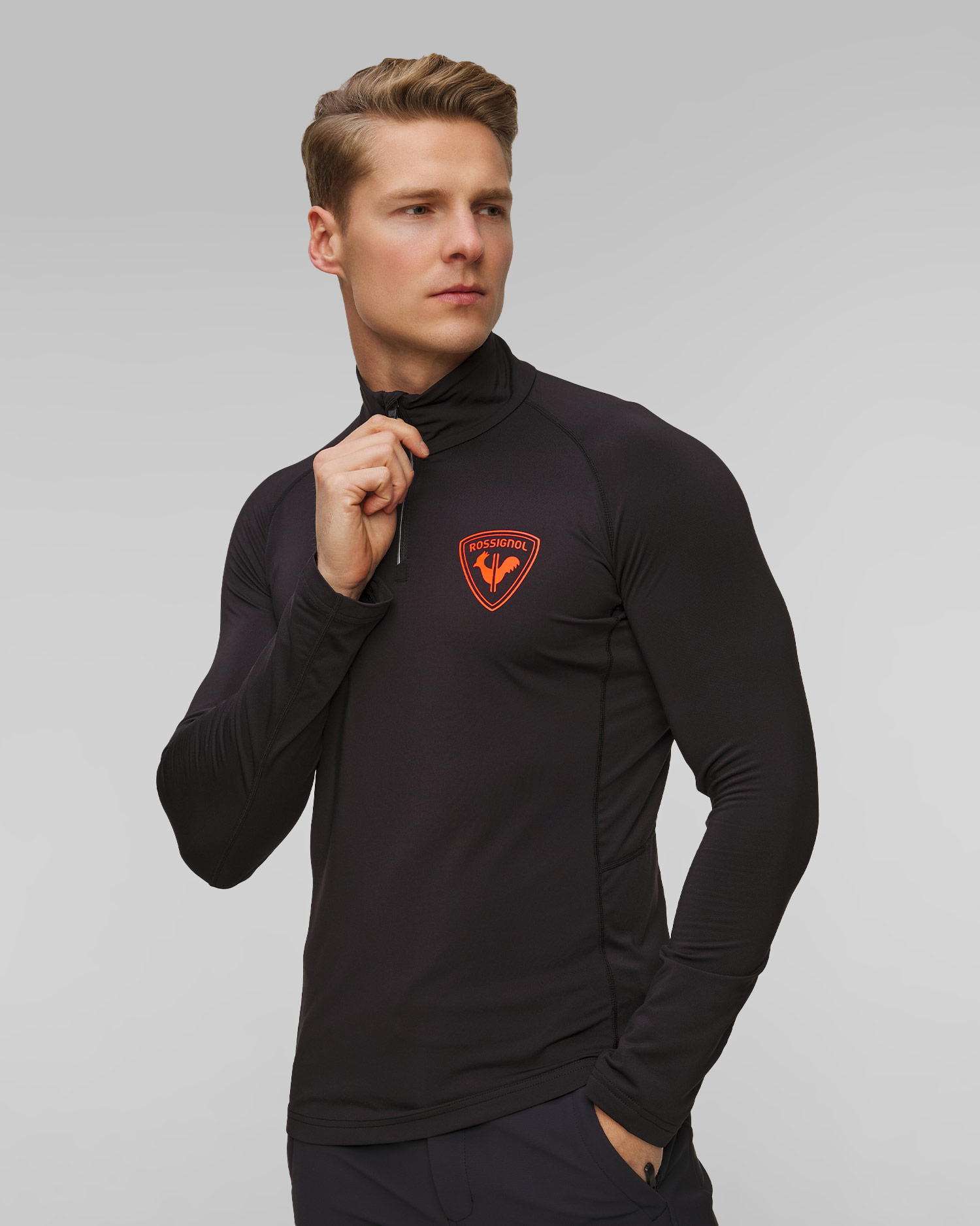 Col roulé pour hommes Rossignol New Hero Classique 1/2 