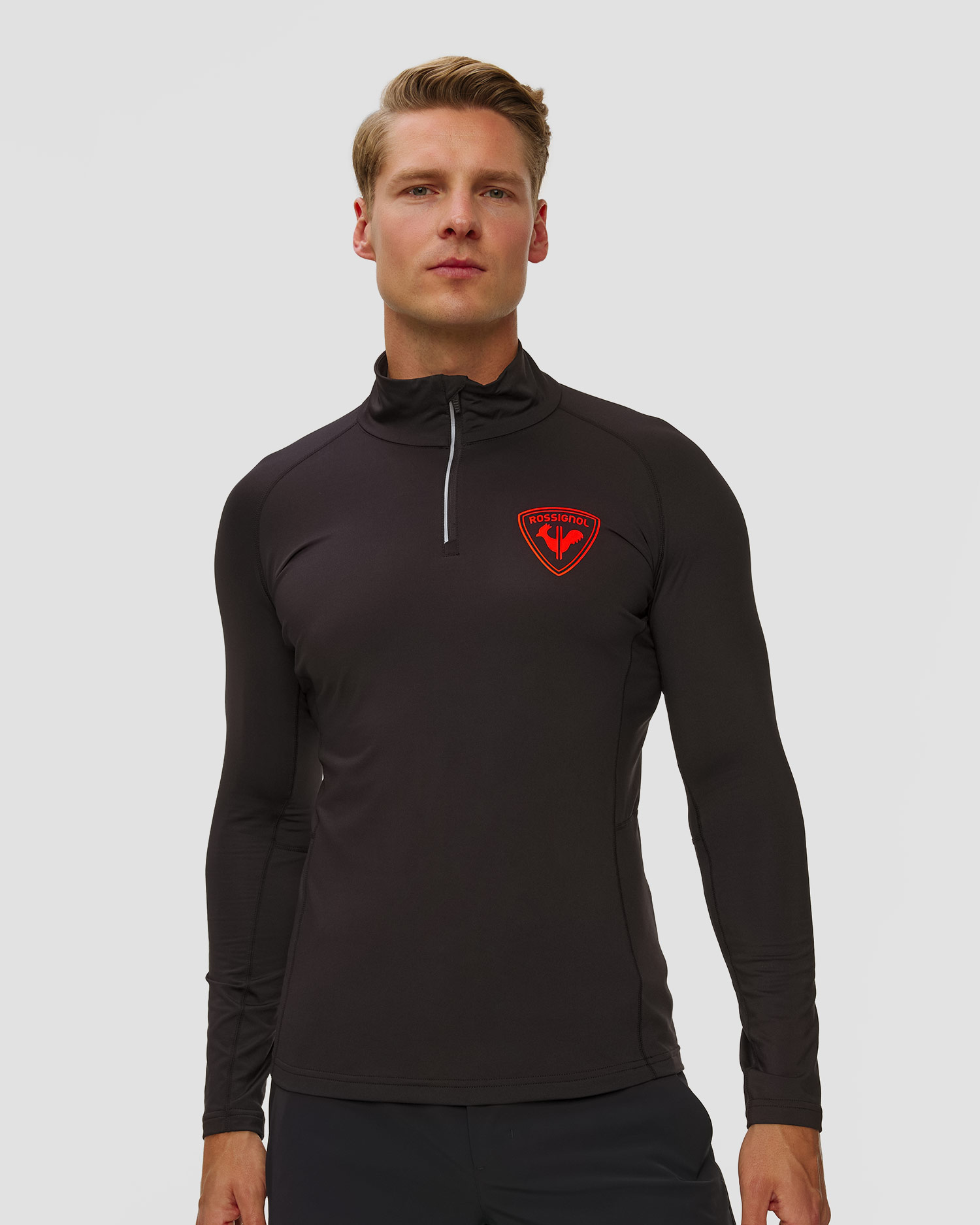 Pánsky rolák na zips Rossignol New Hero Classique 1/2, Farba-Vzor: Czarny