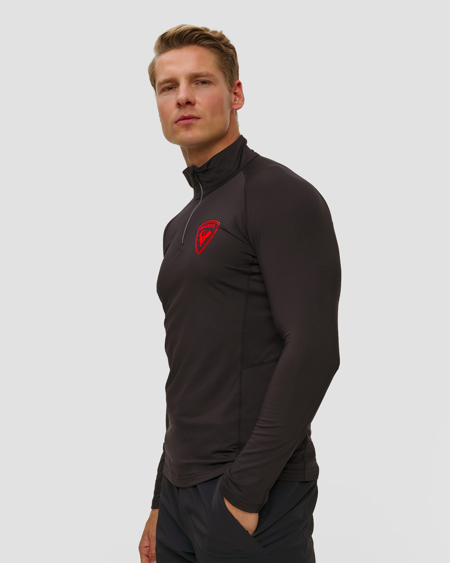 Men's zip up turtleneck Rossignol New Hero Classique 1/2  