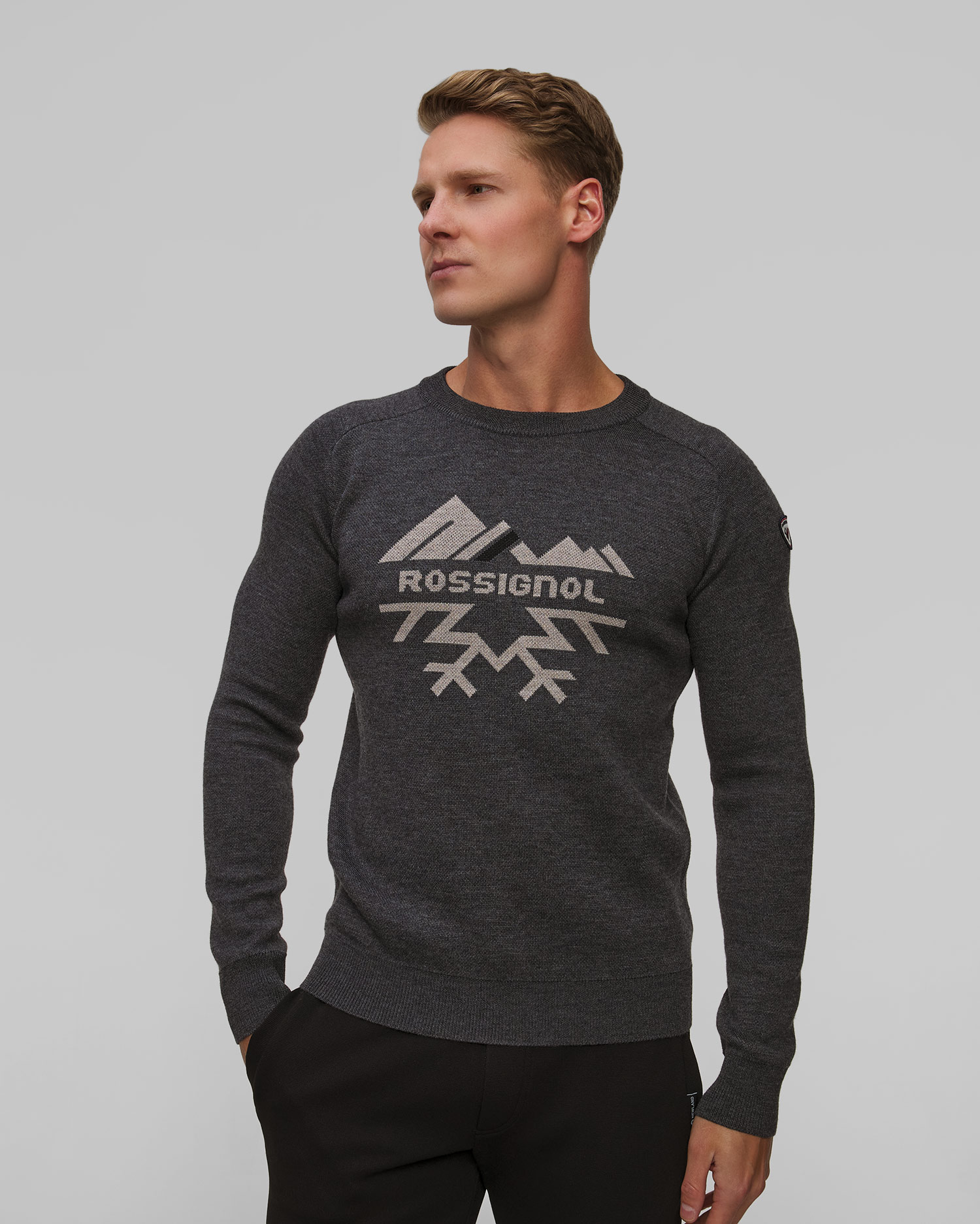Pull pour hommes Rossignol Jacquard Crew Neck