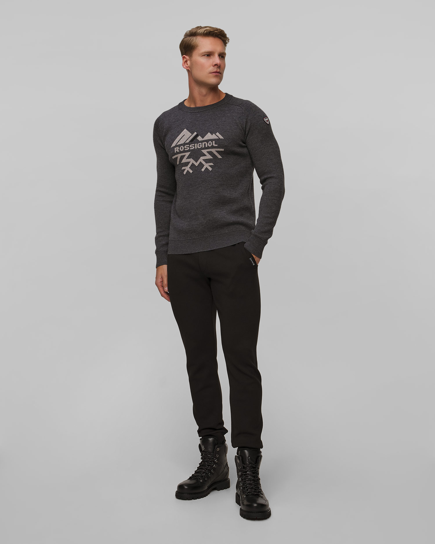 Pull pour hommes Rossignol Jacquard Crew Neck