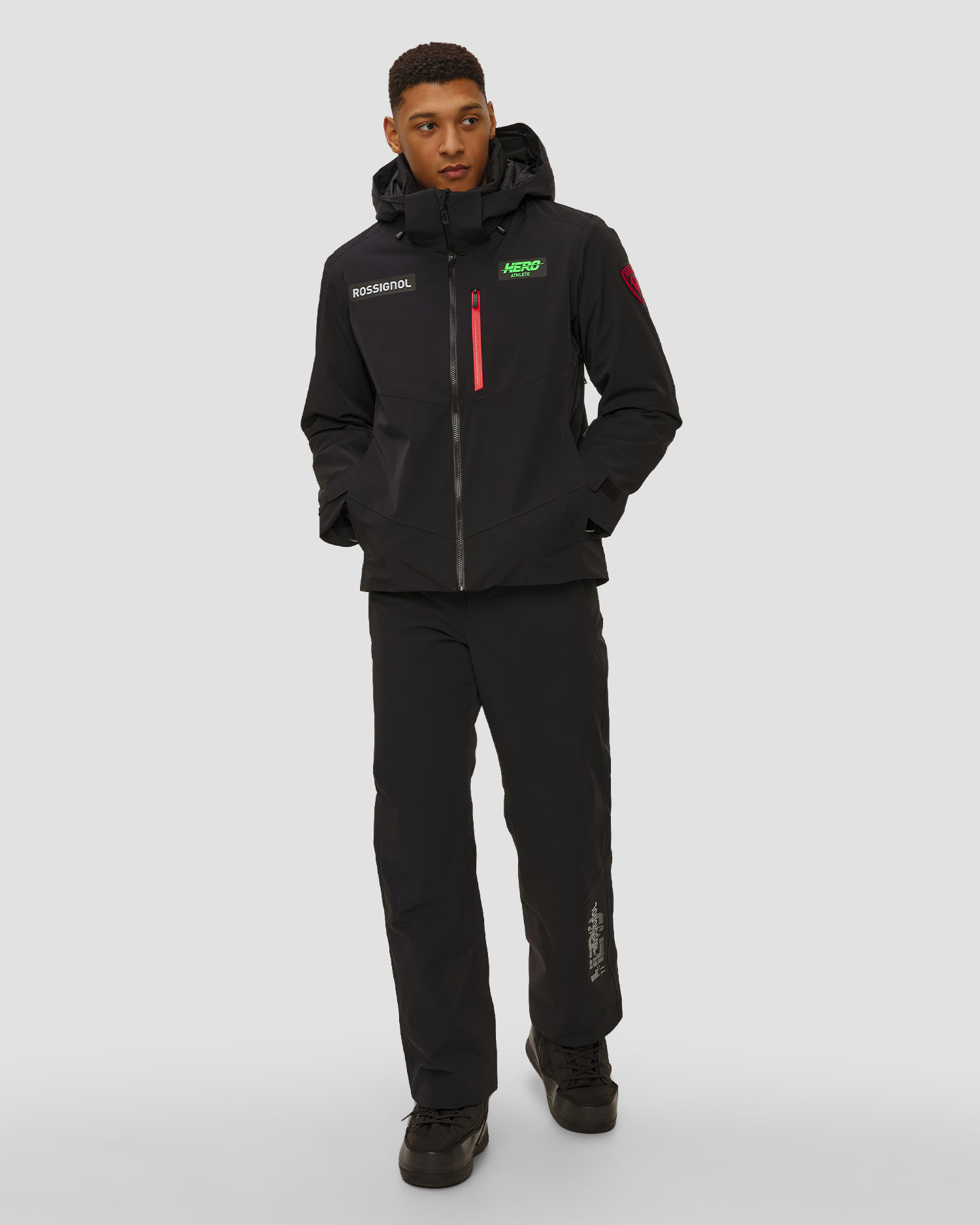 Giacca da sci da uomo Rossignol Hero Blackside Insulated Jkt nera