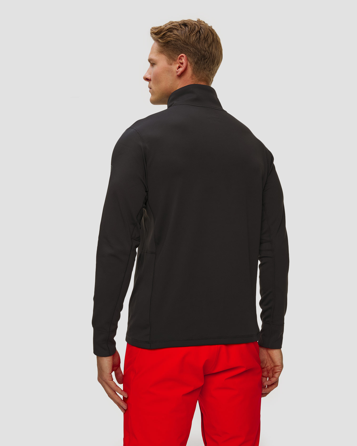 Bluza męska Rossignol Mid Layer Stretch Half Zip czarna