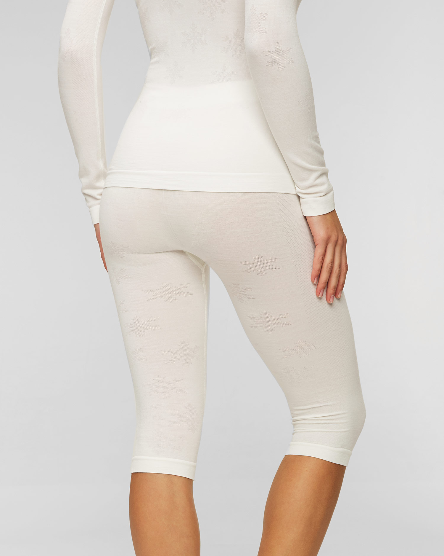 Dámske termoaktívne legíny Falke 3/4 Wool-Tech