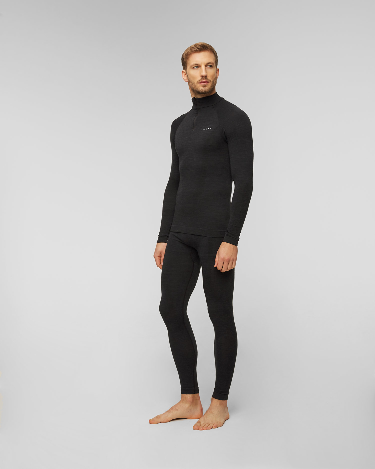 Longsleeve męski Falke Wool-Tech Zip