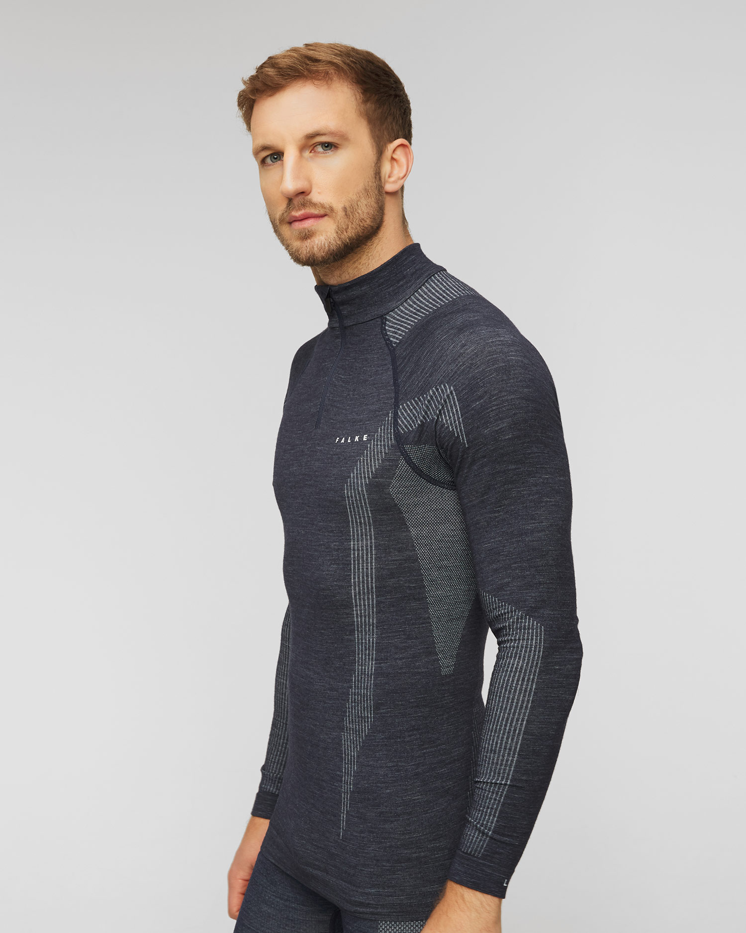 Longsleeve męski Falke Wool-Tech Zip