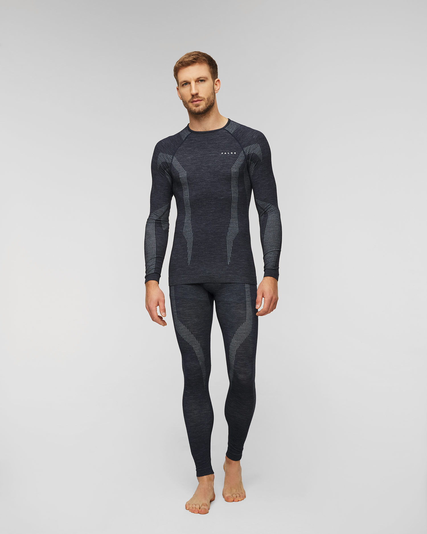 Longsleeve termoaktywny męski Falke Wool-Tech