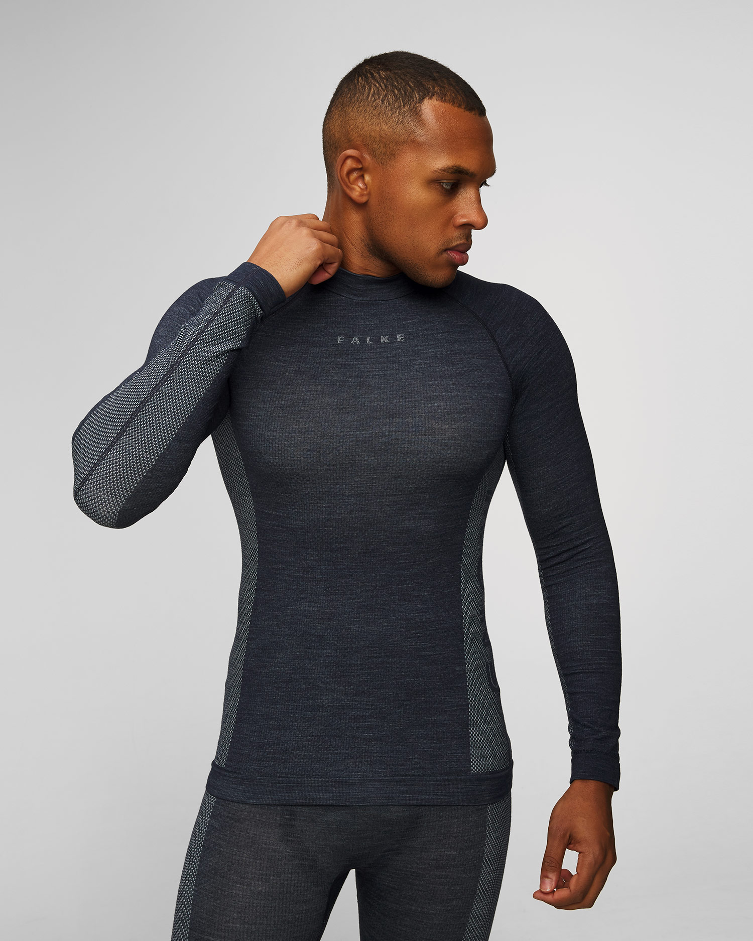 Longsleeve merino pentru bărbați Falke Wool-Tech