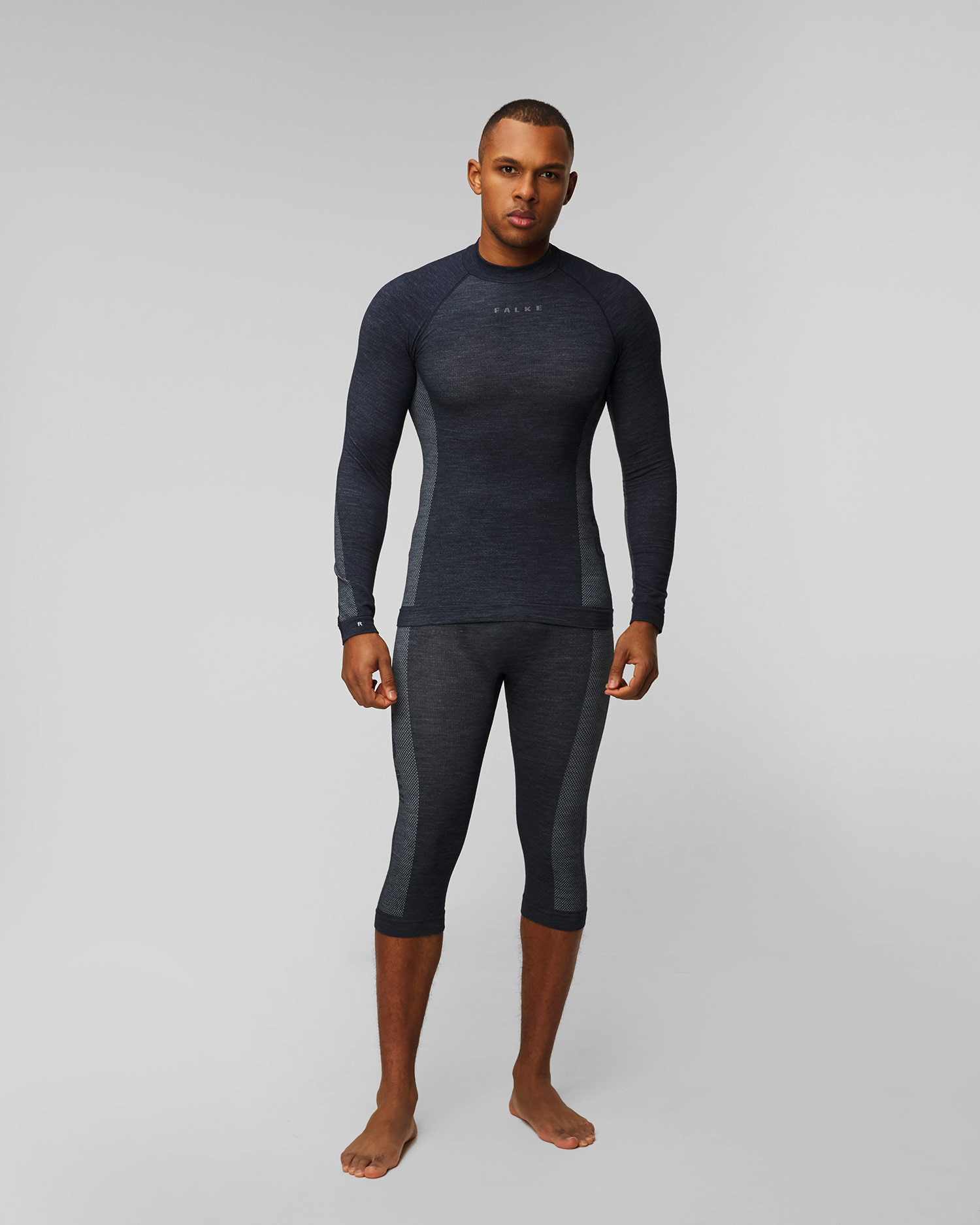 Longsleeve merino pentru bărbați Falke Wool-Tech