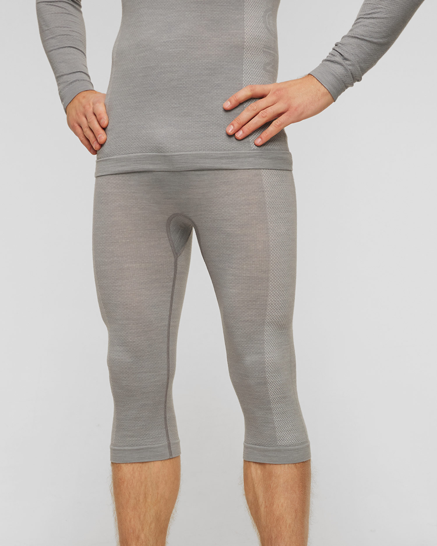 Leginsy merino męskie Falke Wool-Tech 3/4