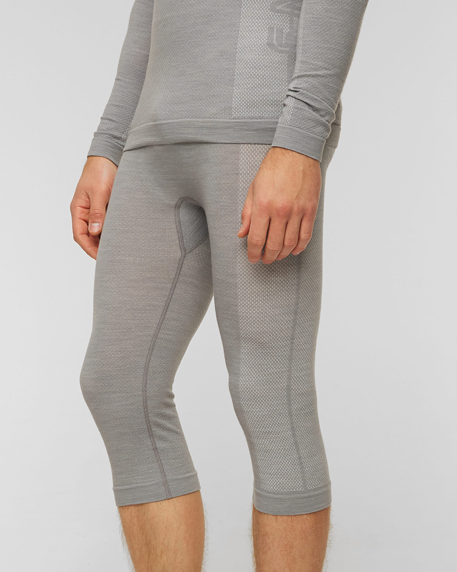 Leginsy merino męskie Falke Wool-Tech 3/4