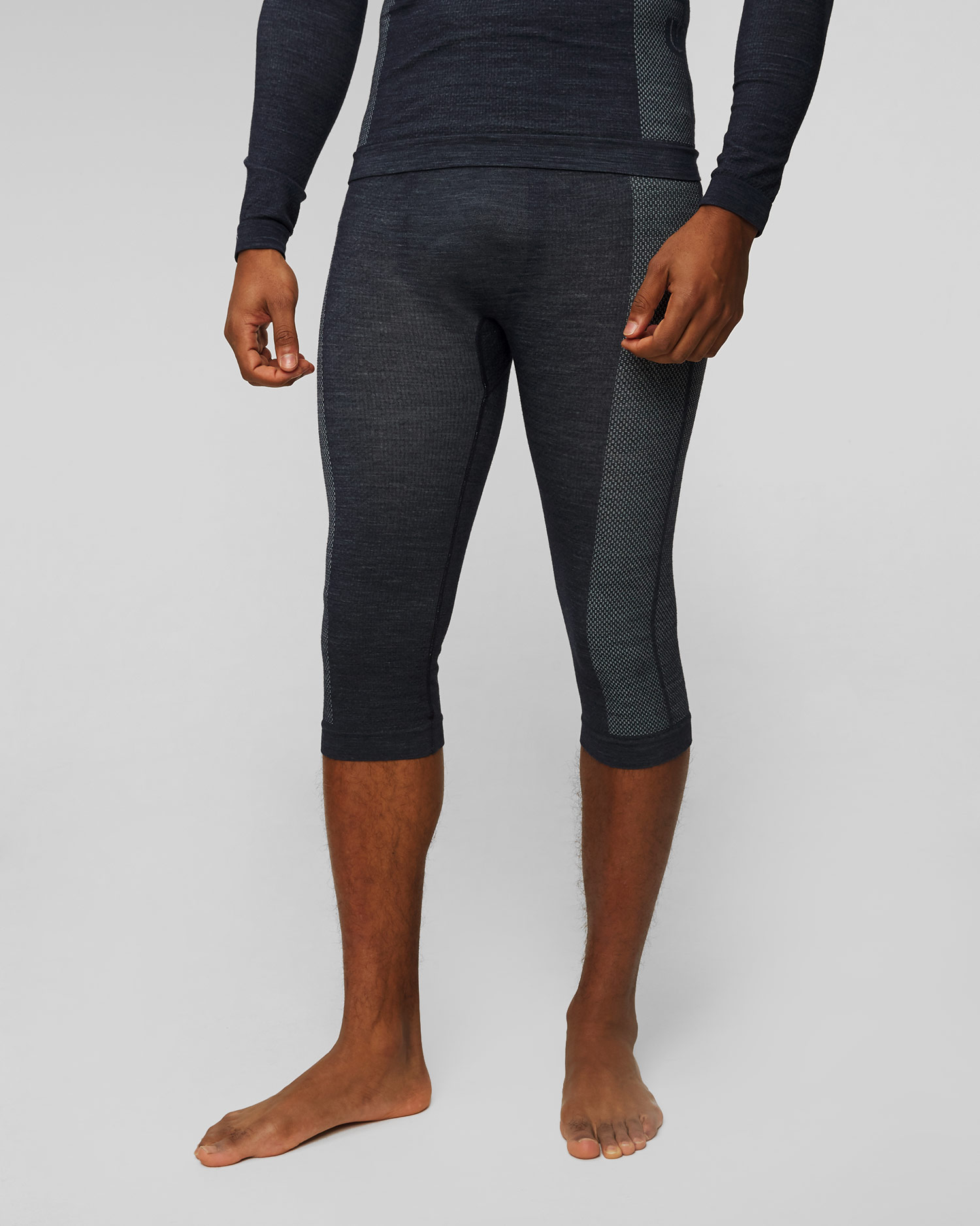 Leginsy merino męskie Falke Wool-Tech 3/4