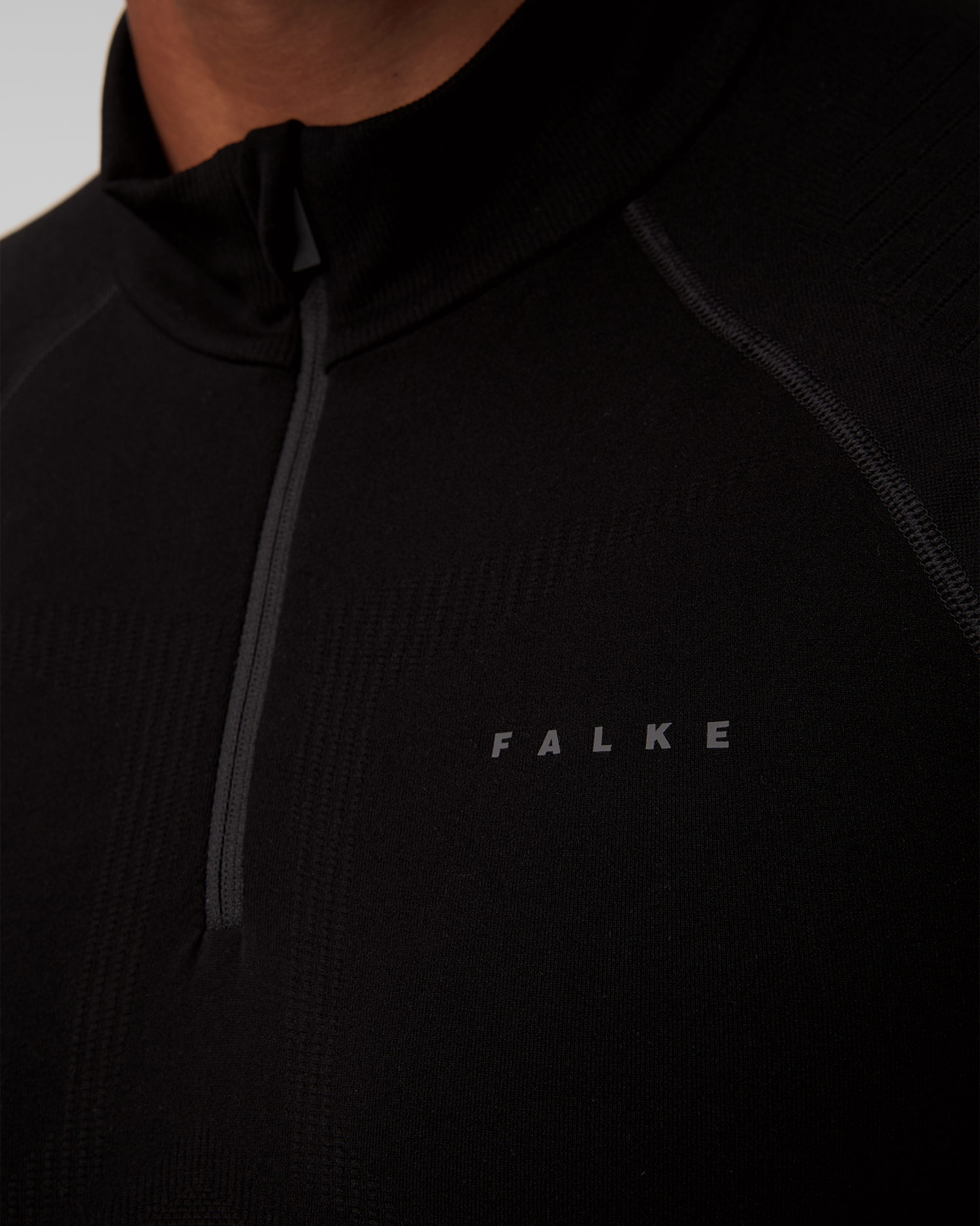 Men's thermal zip T-shirt Falke Maximum Warm Zip