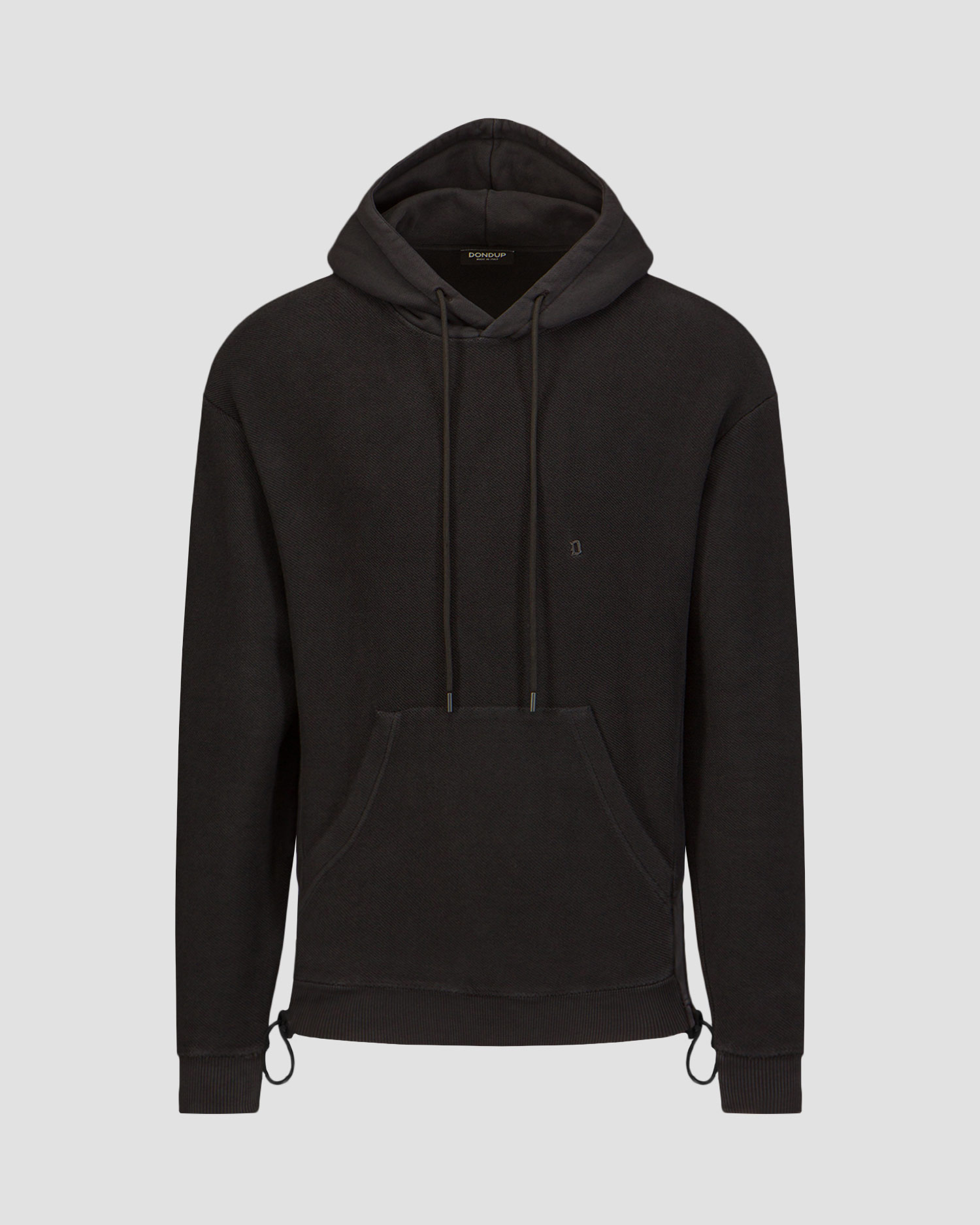 Czarna bluza z kapturem męska Dondup Fleece