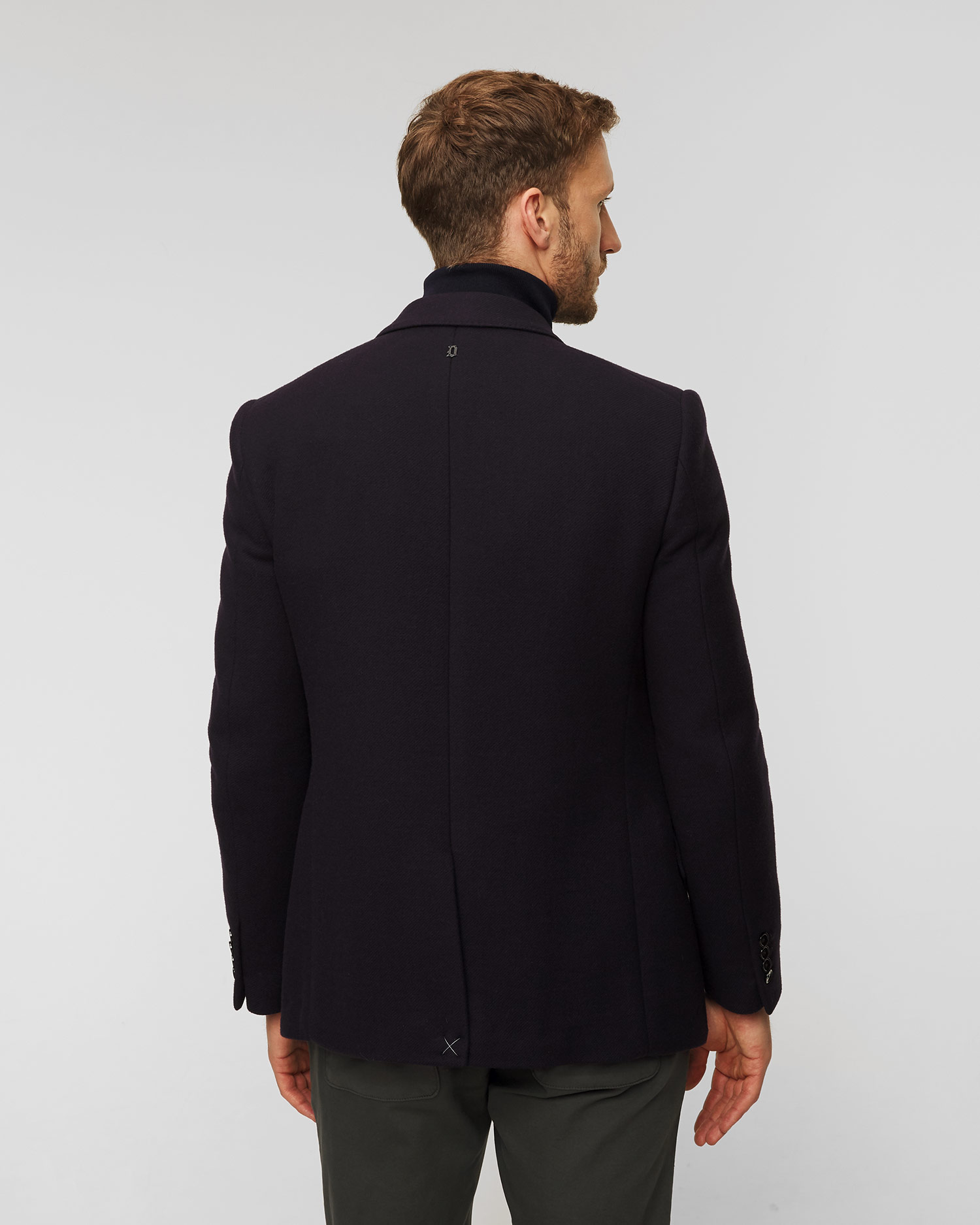 Granatowa marynarka wełniana męska Dondup Blazer